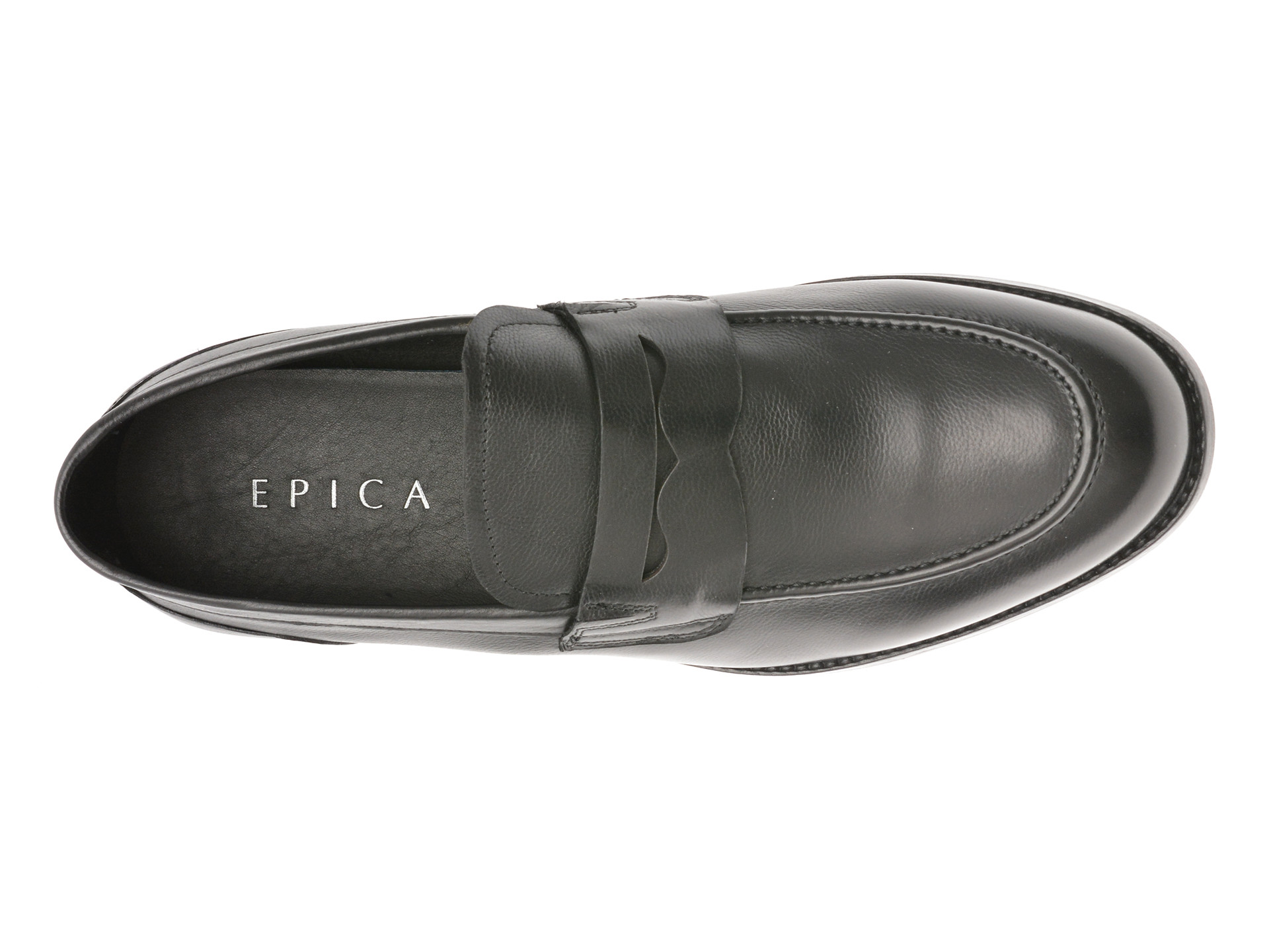 Mocasini eleganti EPICA negri, K57, din piele naturala