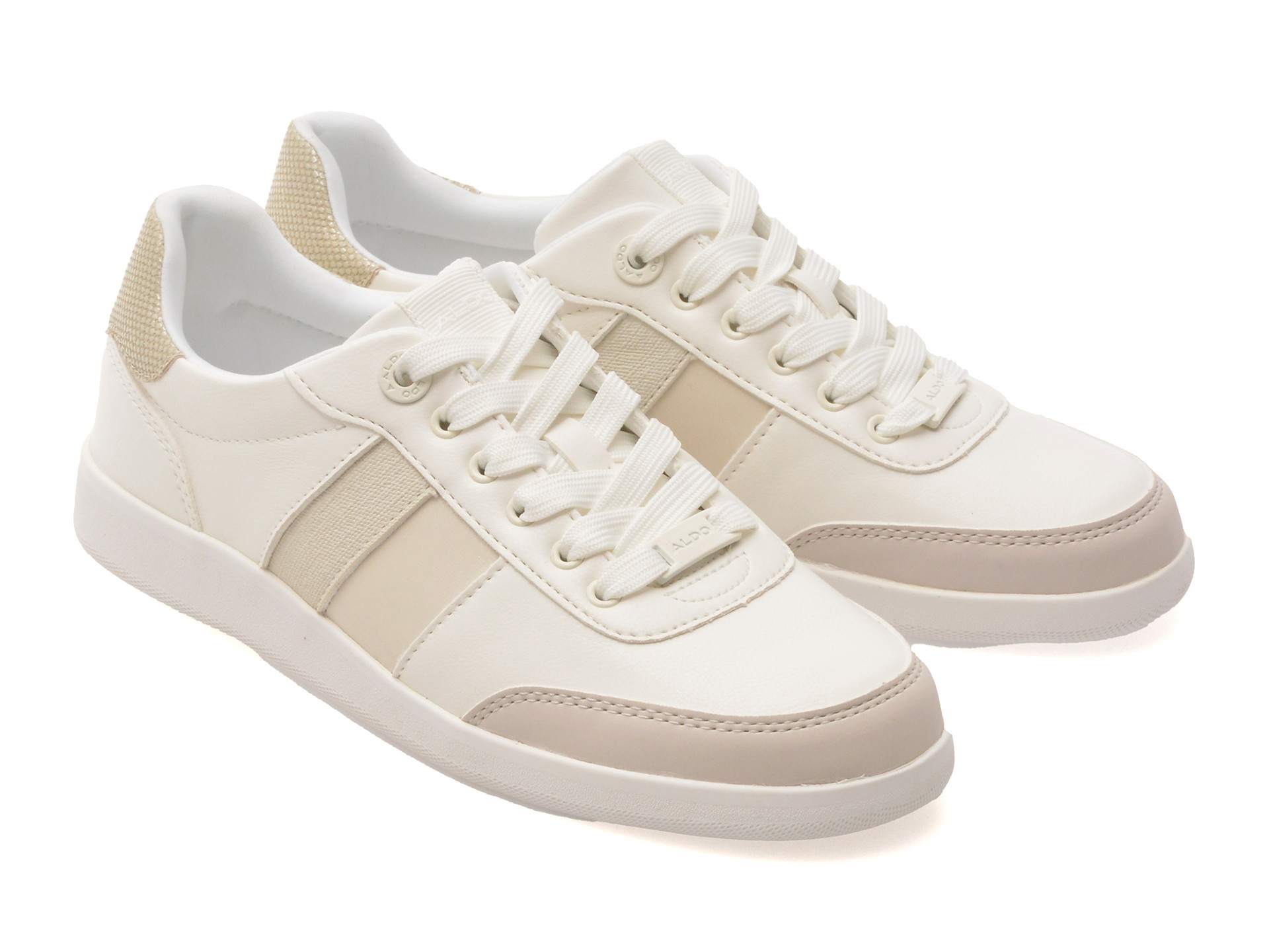 Pantofi sport ALDO albi, HESTIA 100, din piele ecologica