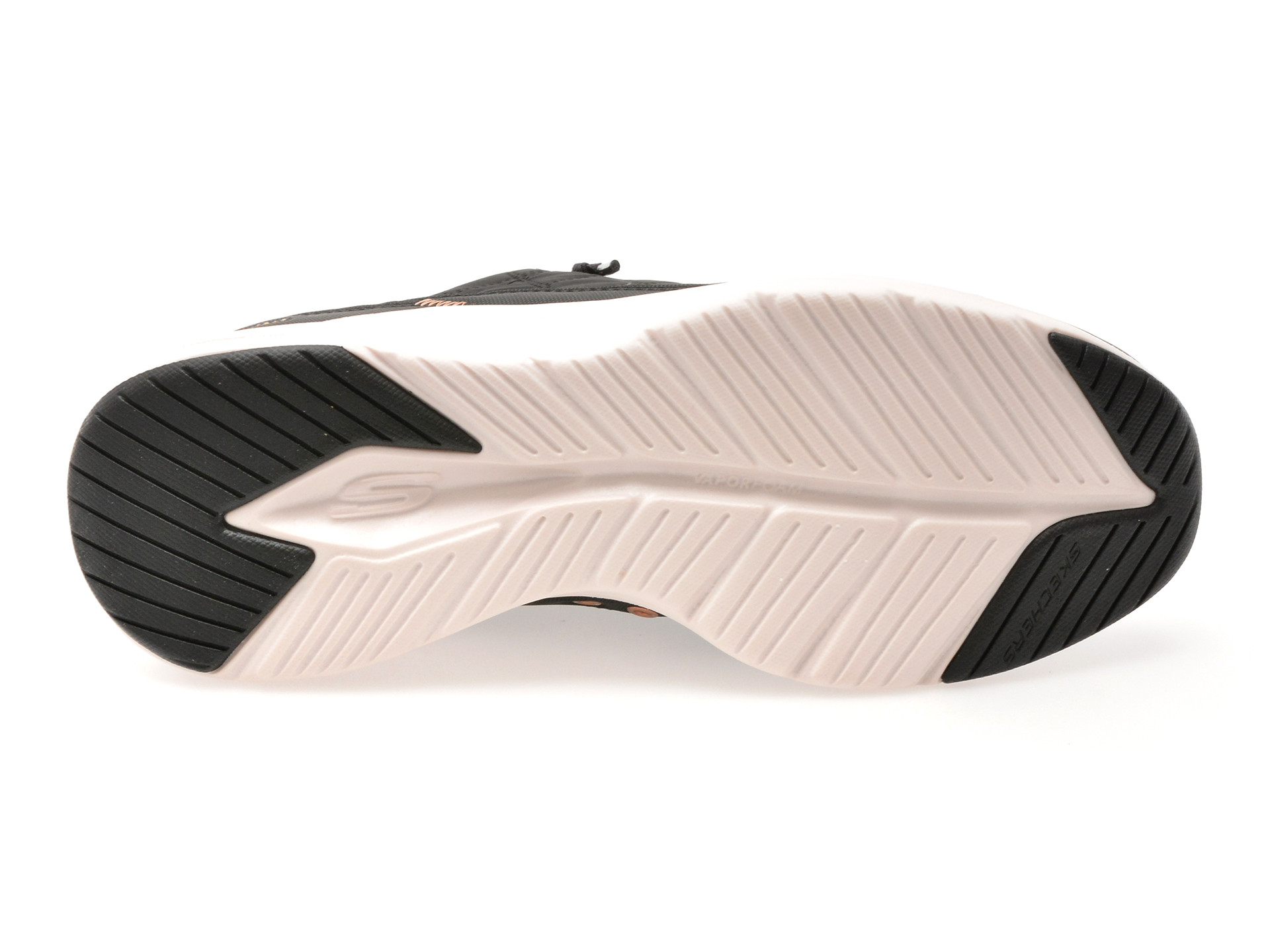 Pantofi sport SKECHERS negri, CONTOUR FOAM, din material textil