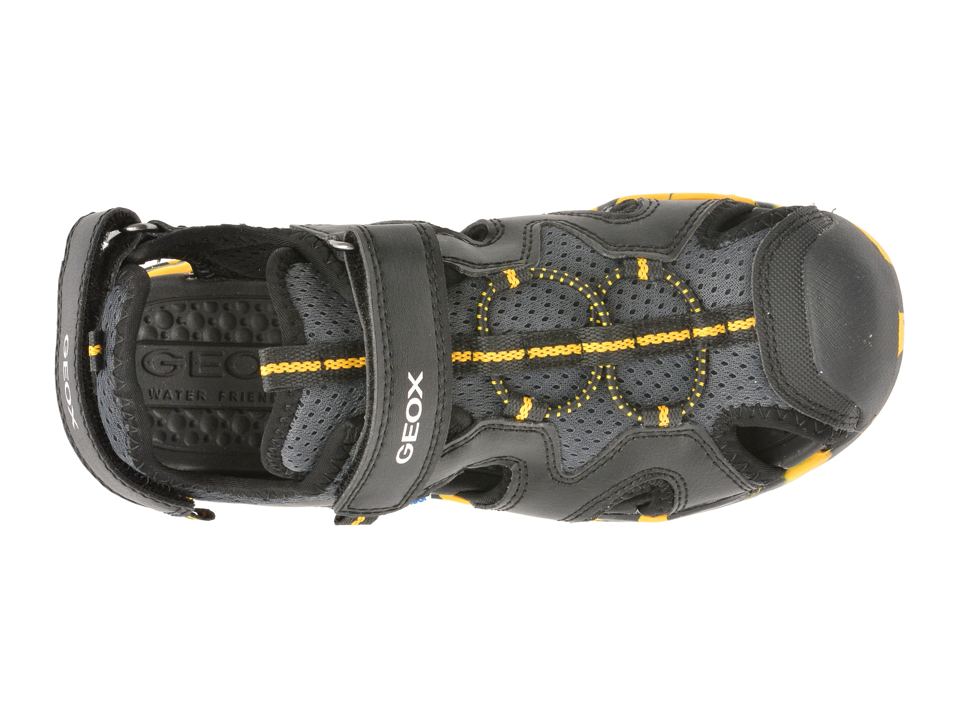 Sandale GEOX negre, J450RC, din material textil