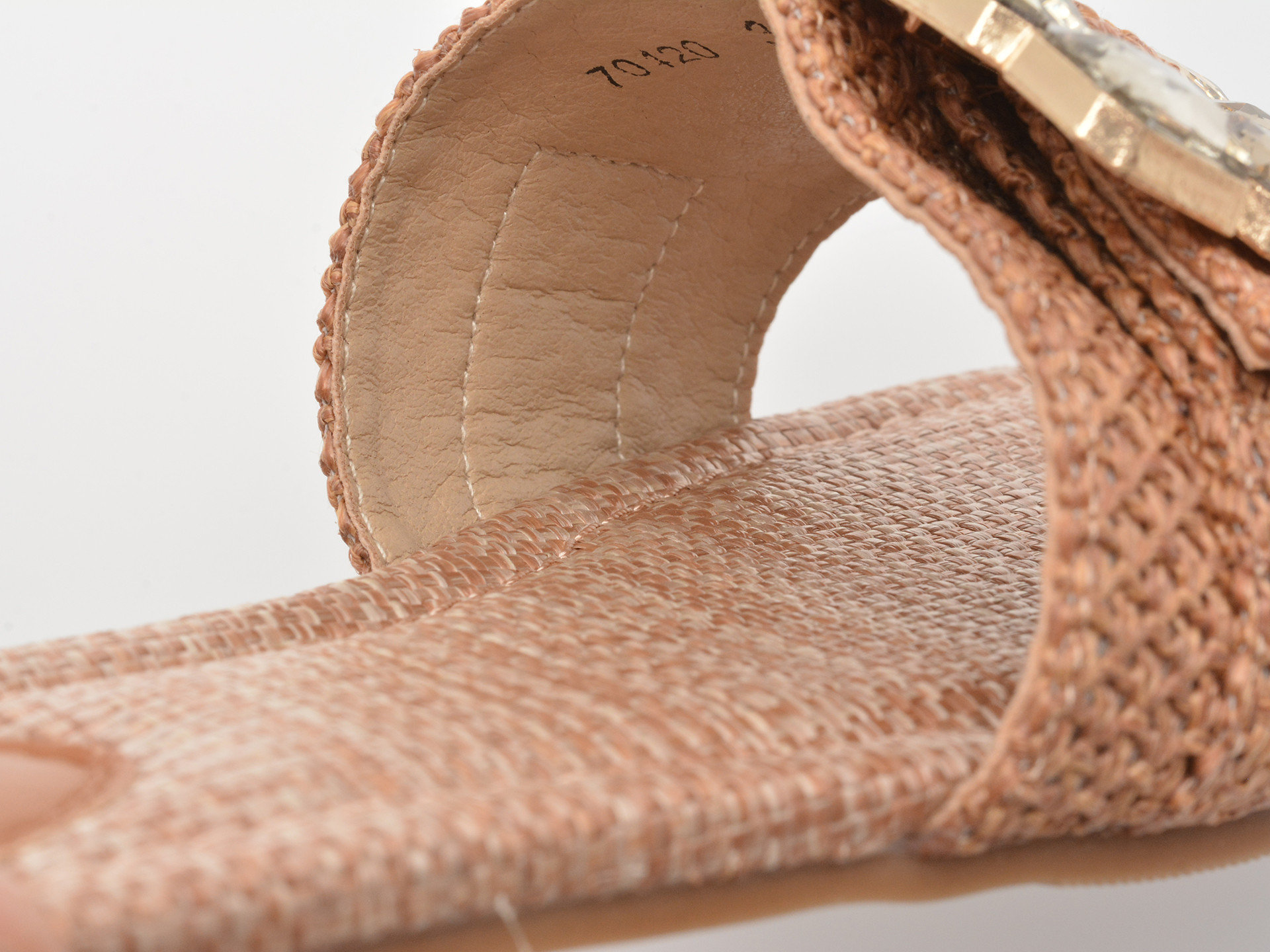 Papuci EPICA maro, 70420, din piele ecologica