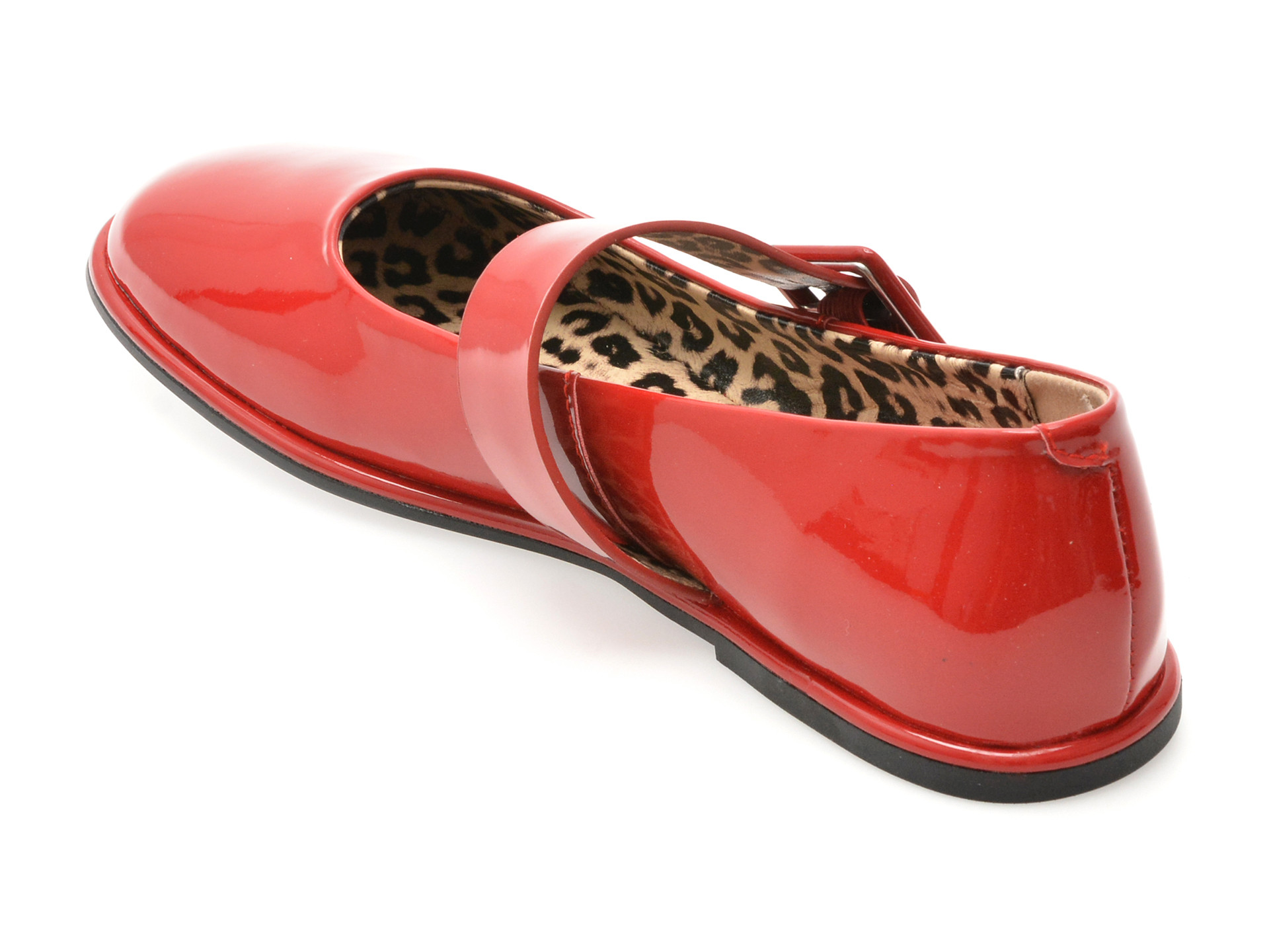 Balerini EPICA rosii, 82211, din piele naturala lacuita