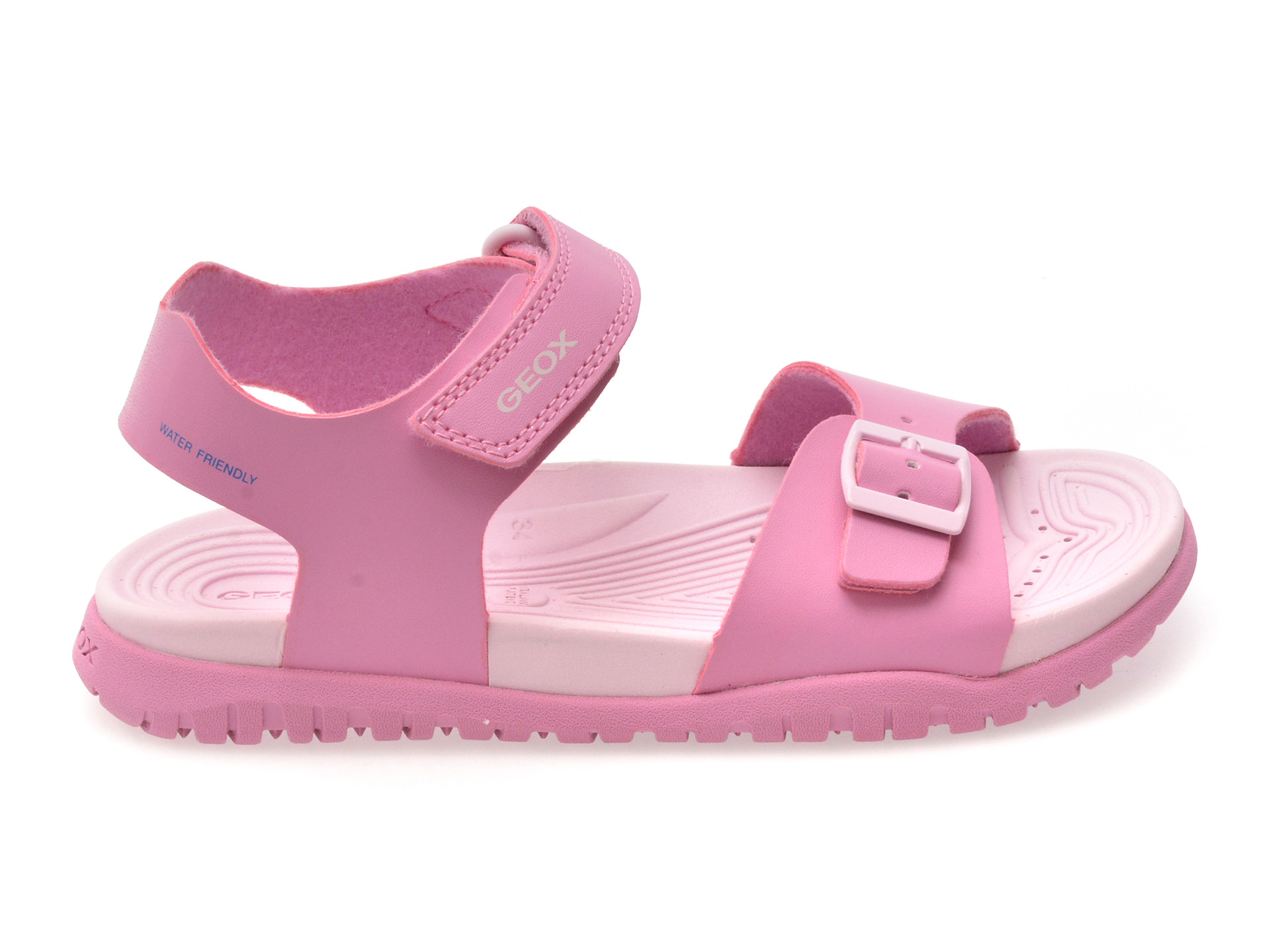 Sandale GEOX roz, J35HQA, din piele ecologica