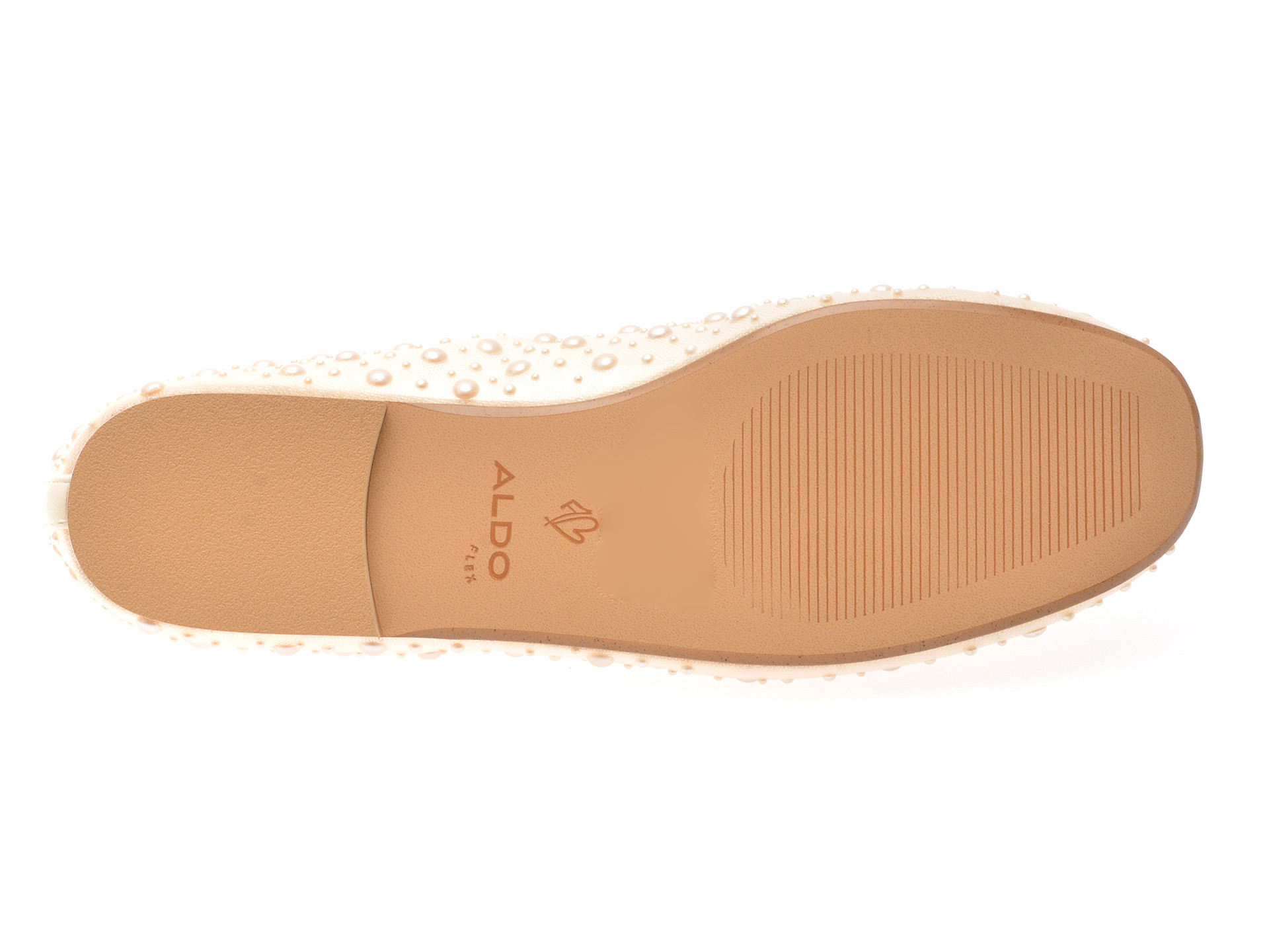 Balerini ALDO albi, JOSELIE 121, din material textil