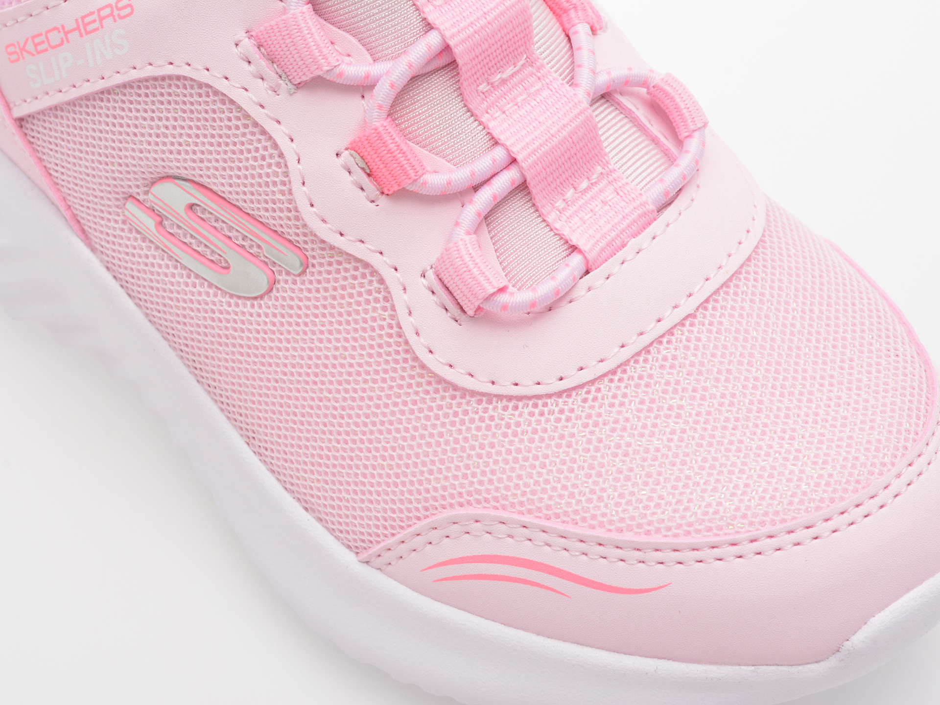 Pantofi sport SKECHERS roz, BOUNDER, din material textil