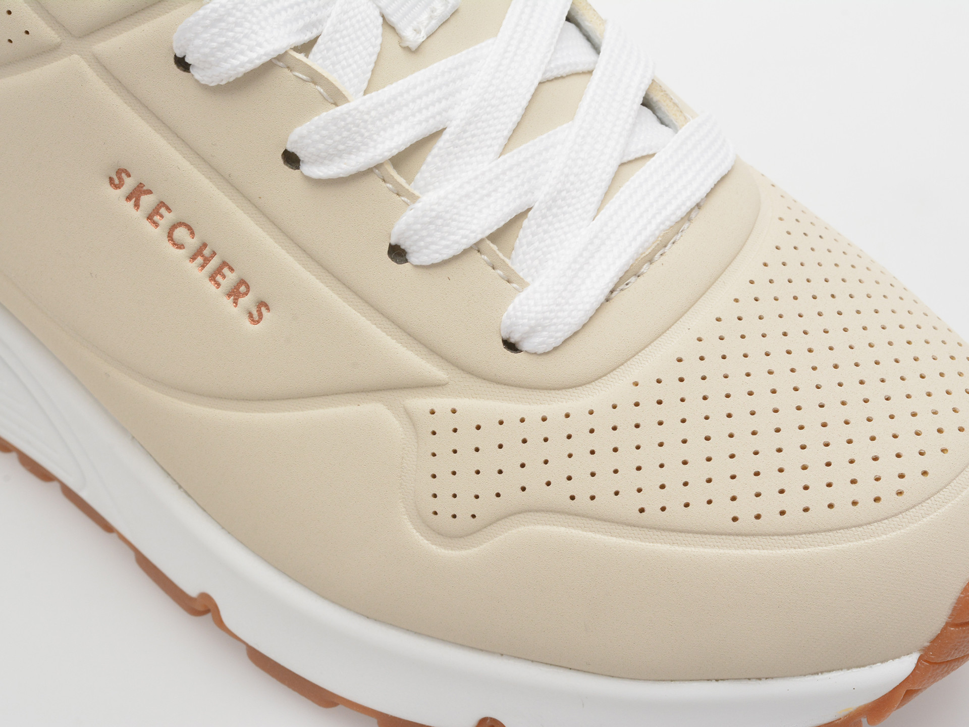 Pantofi sport SKECHERS bej, UNO GEN, din piele ecologica