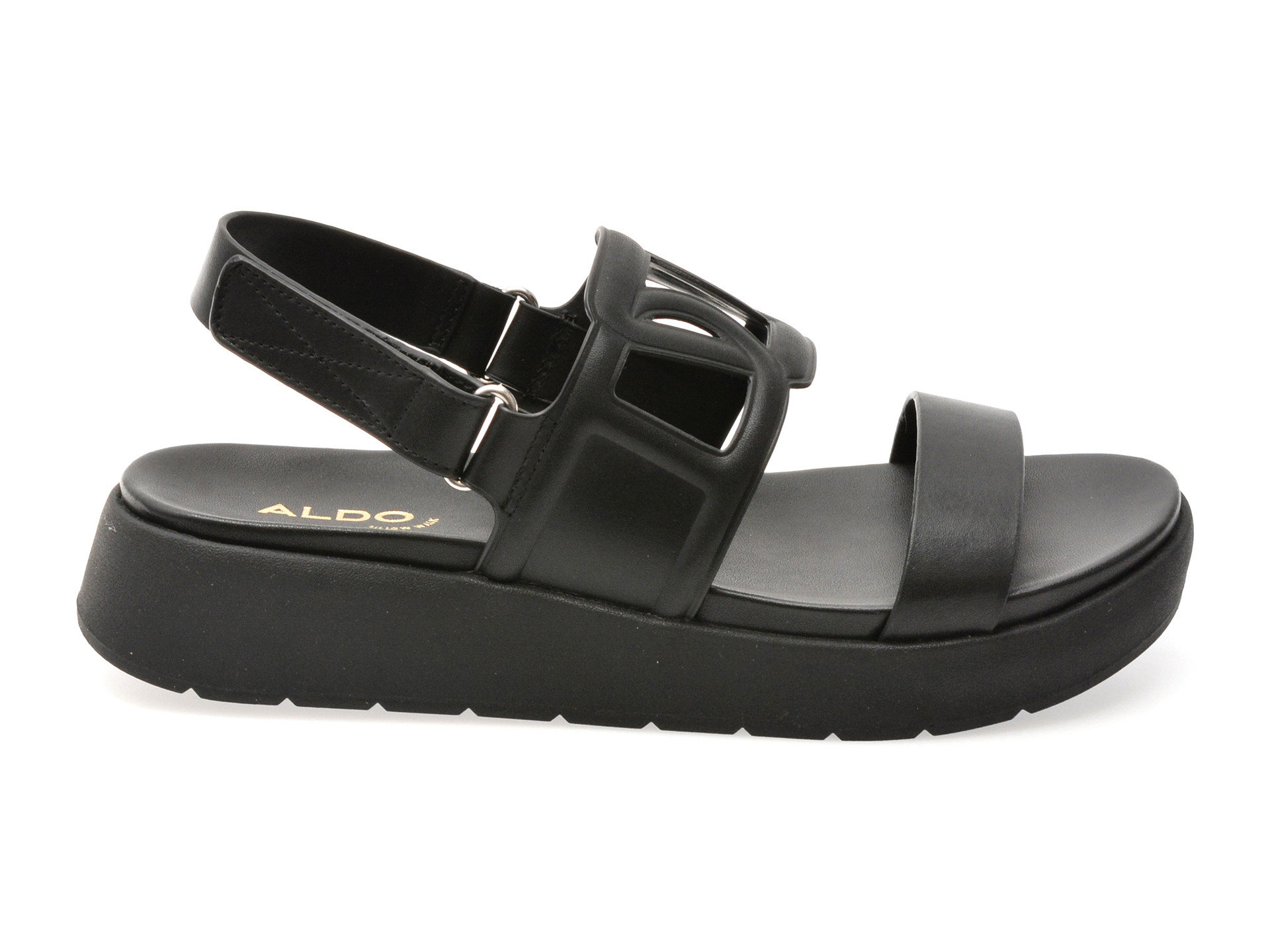 Sandale ALDO negre, ONUVIA 001, din piele naturala