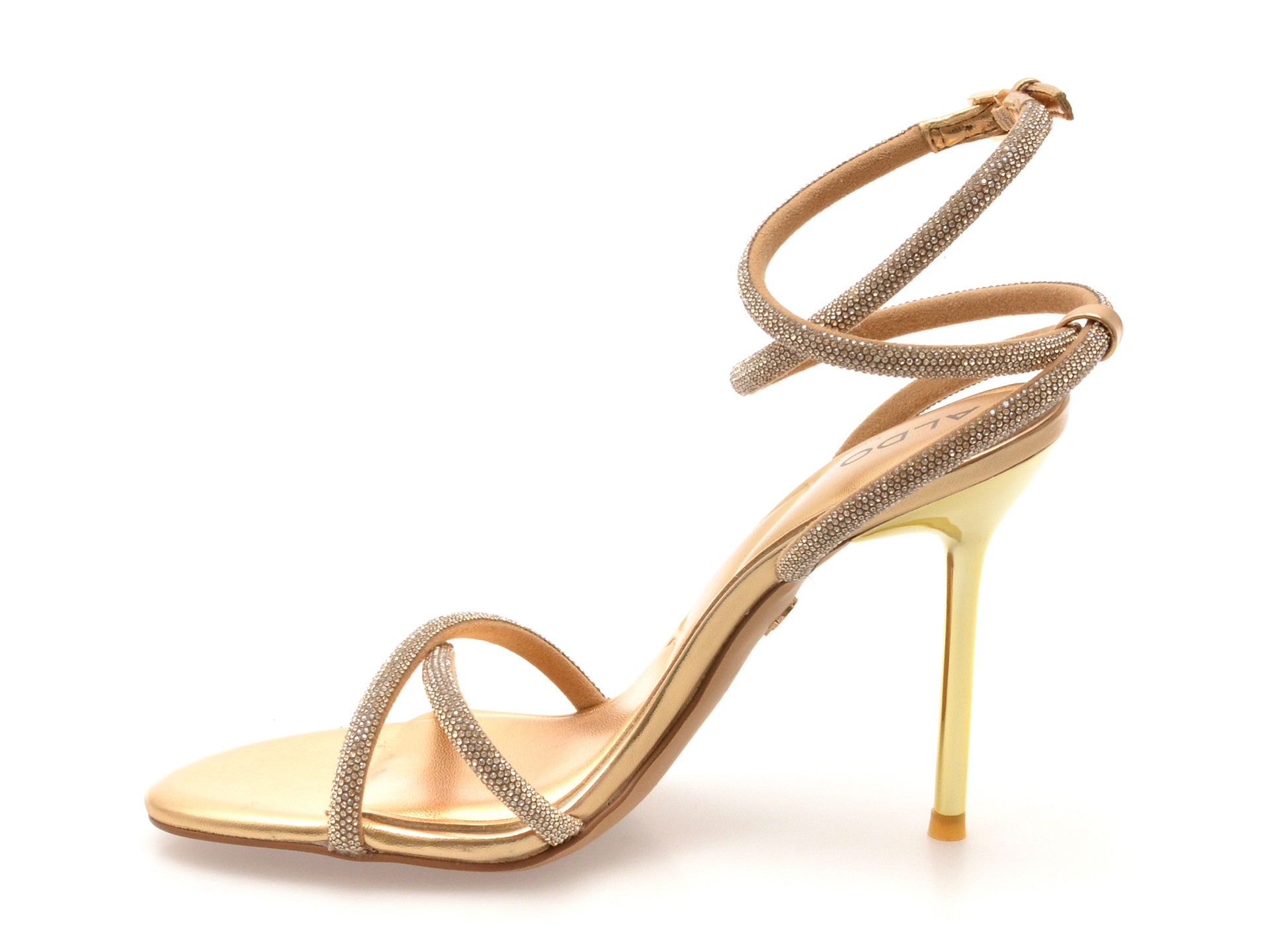 Sandale ALDO aurii, MANAELDEN 715, din material textil