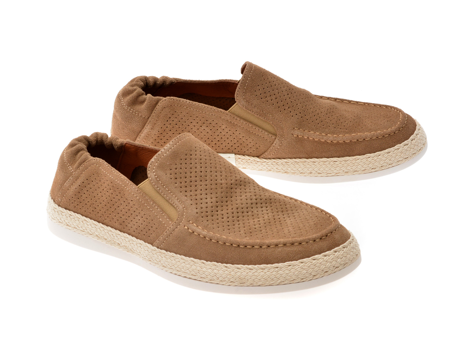 Mocasini EPICA gri, 1000, din piele intoarsa