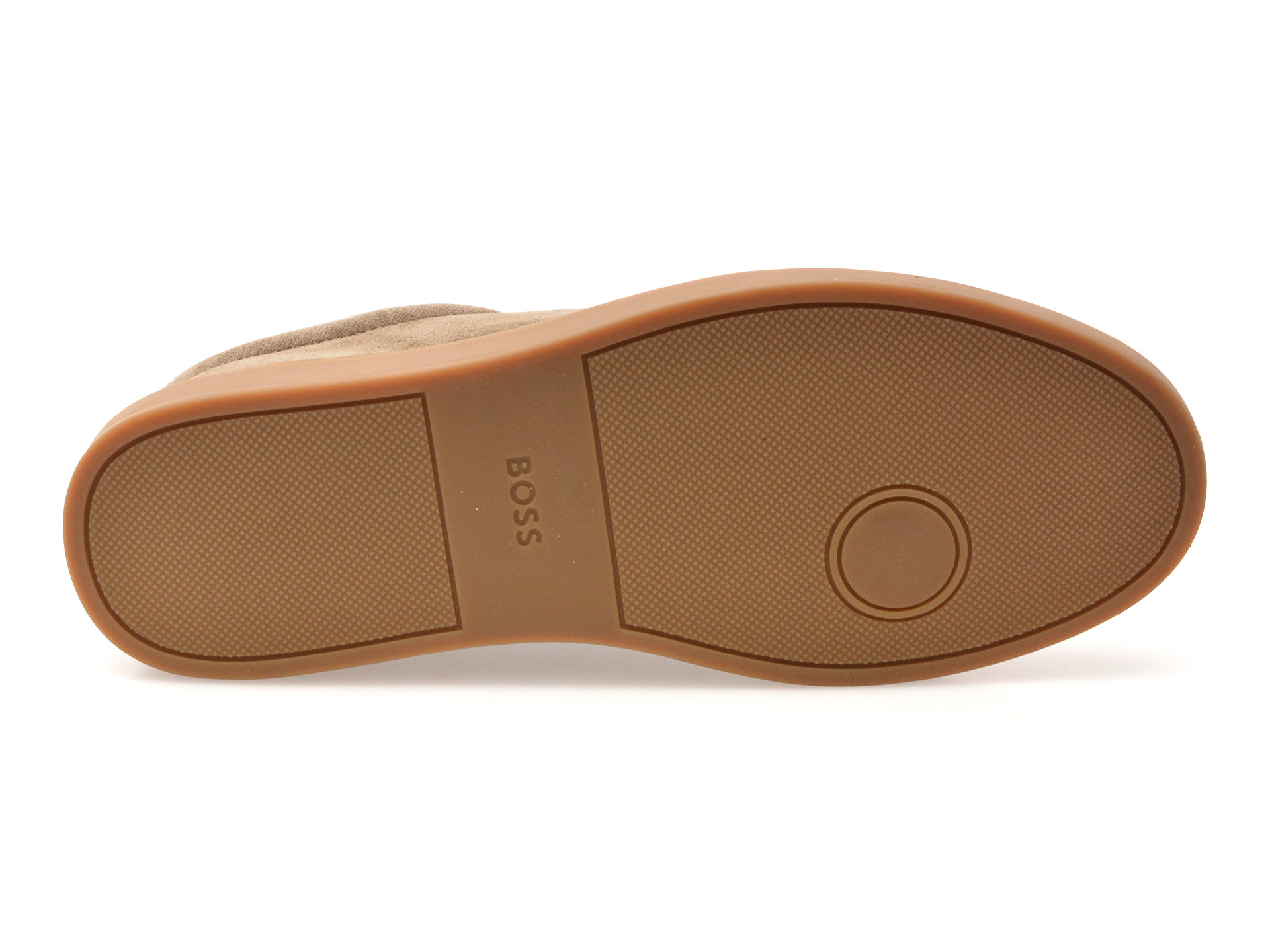 Pantofi sport BOSS kaki, 8715, din piele intorasa