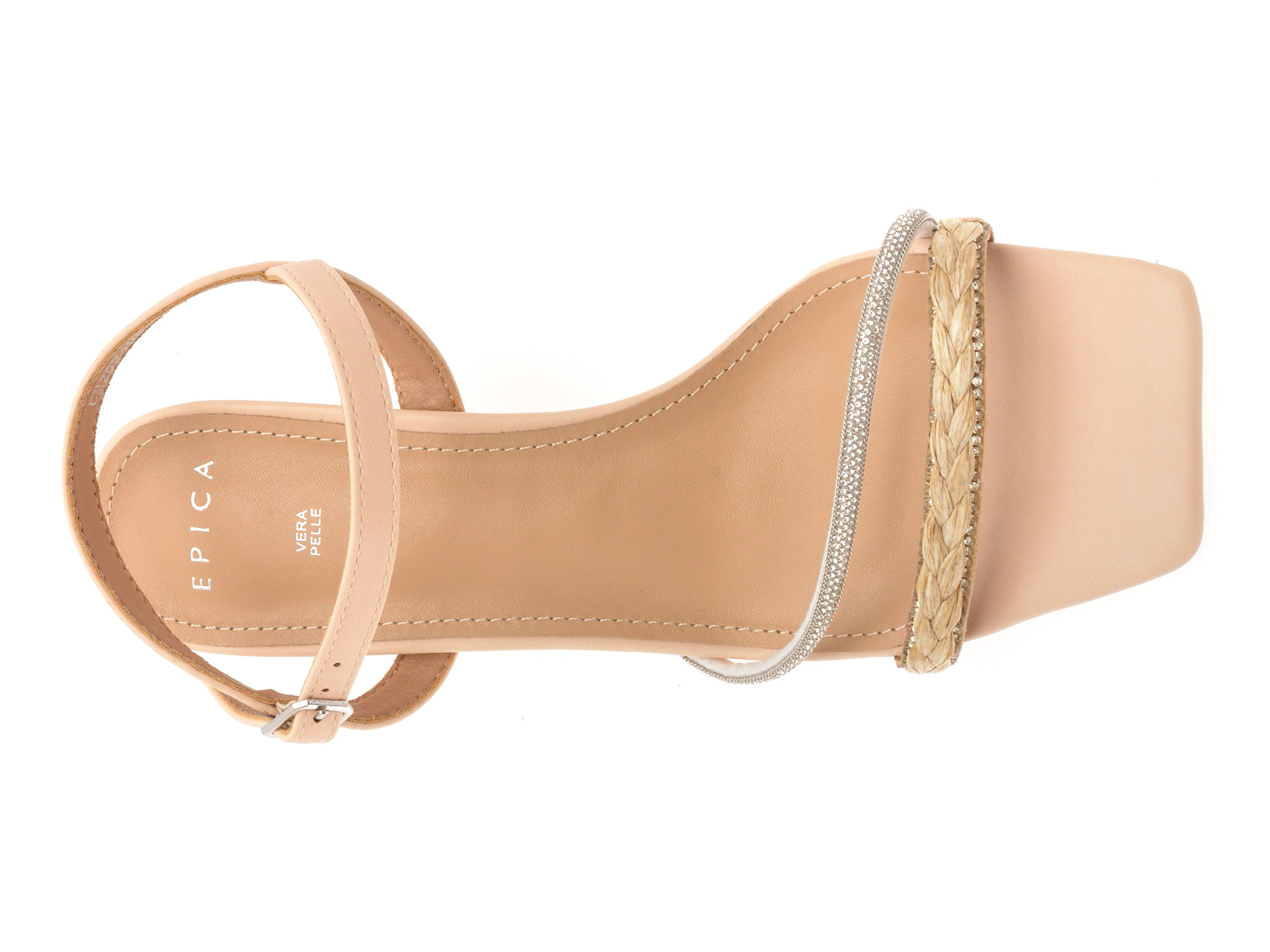 Sandale elegante EPICA bej, 82982, din piele ecologica