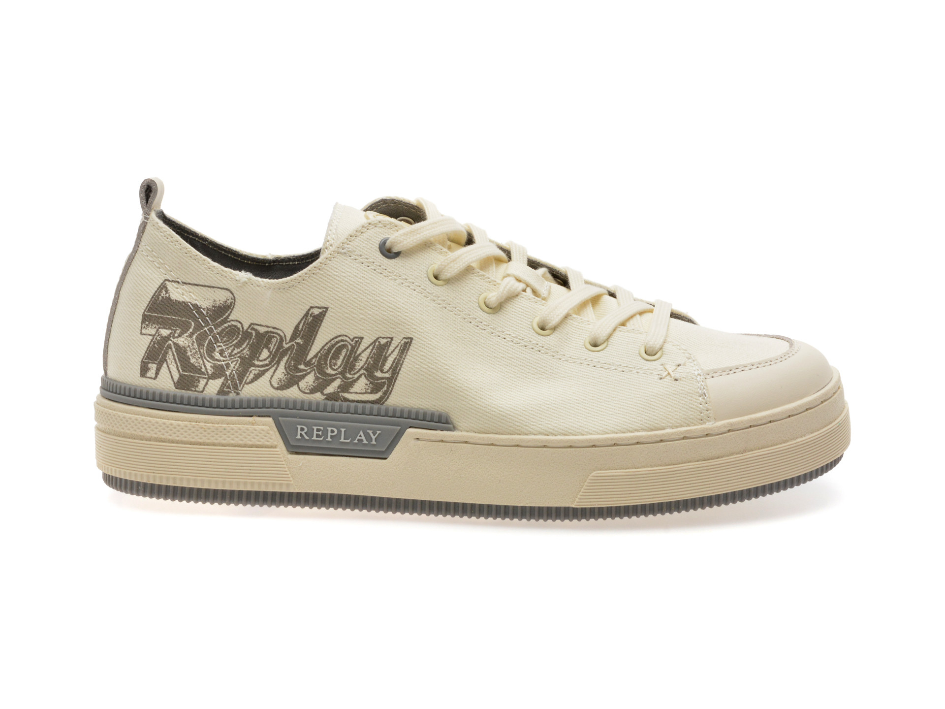 Pantofi sport REPLAY albi, MZ6R06T, din material textil