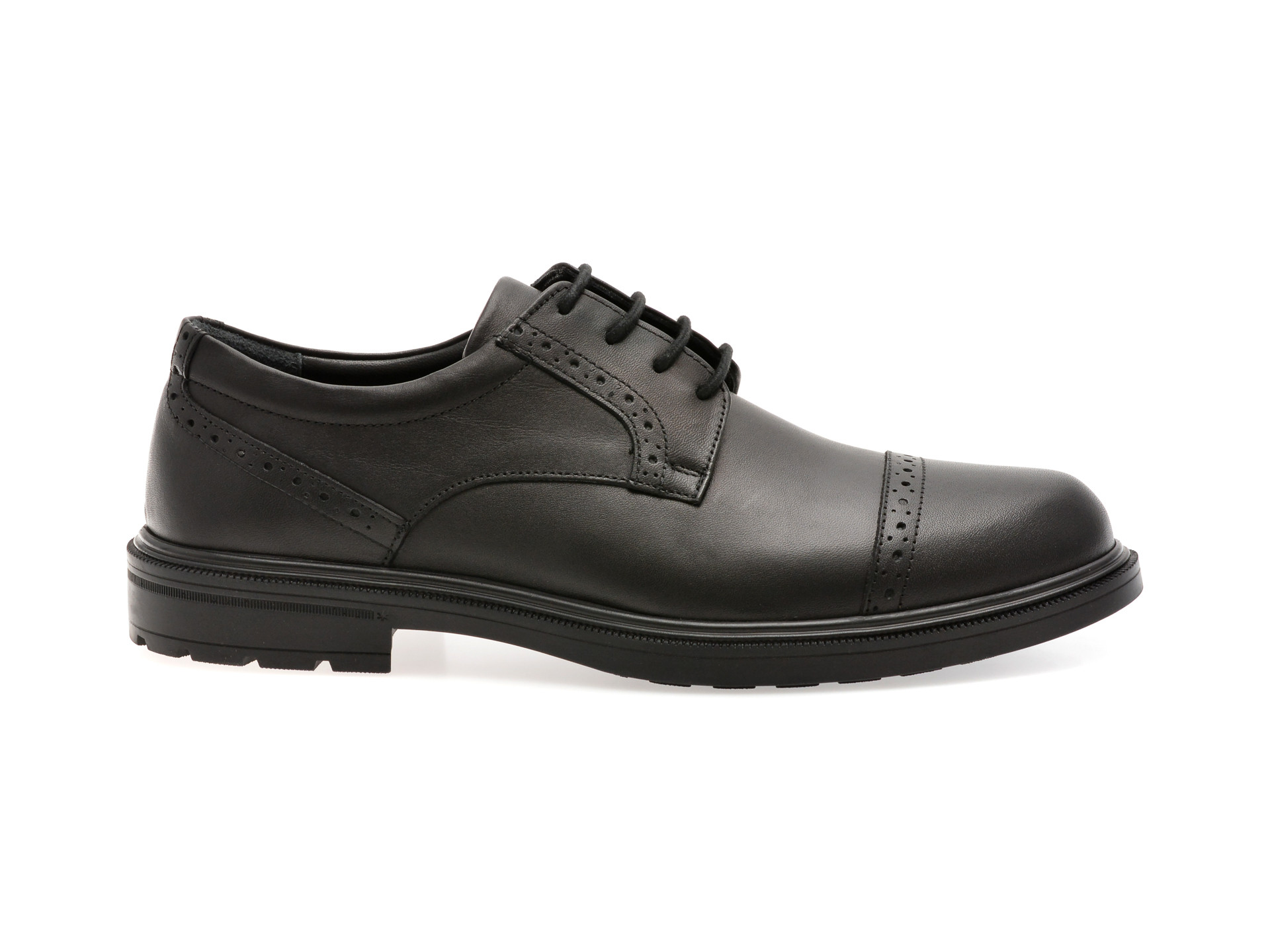 Pantofi eleganti OTTER negri, A63, din piele naturala