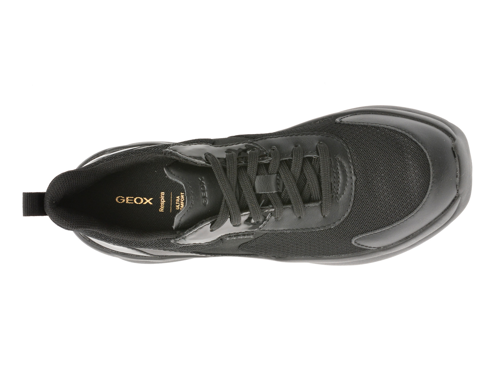 Pantofi sport GEOX negri, D551FD, din material textil