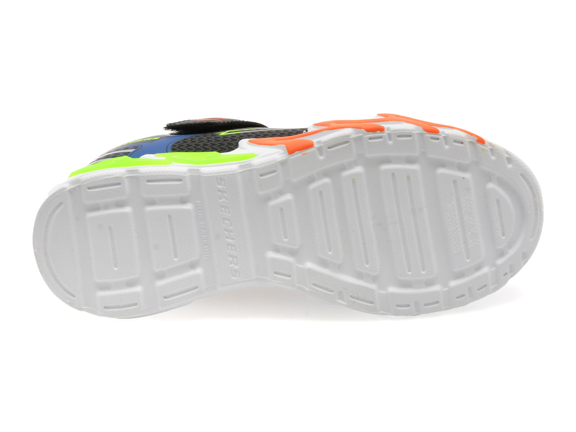 Pantofi sport SKECHERS negri, FLEX-GLOW BOLT, din material textil