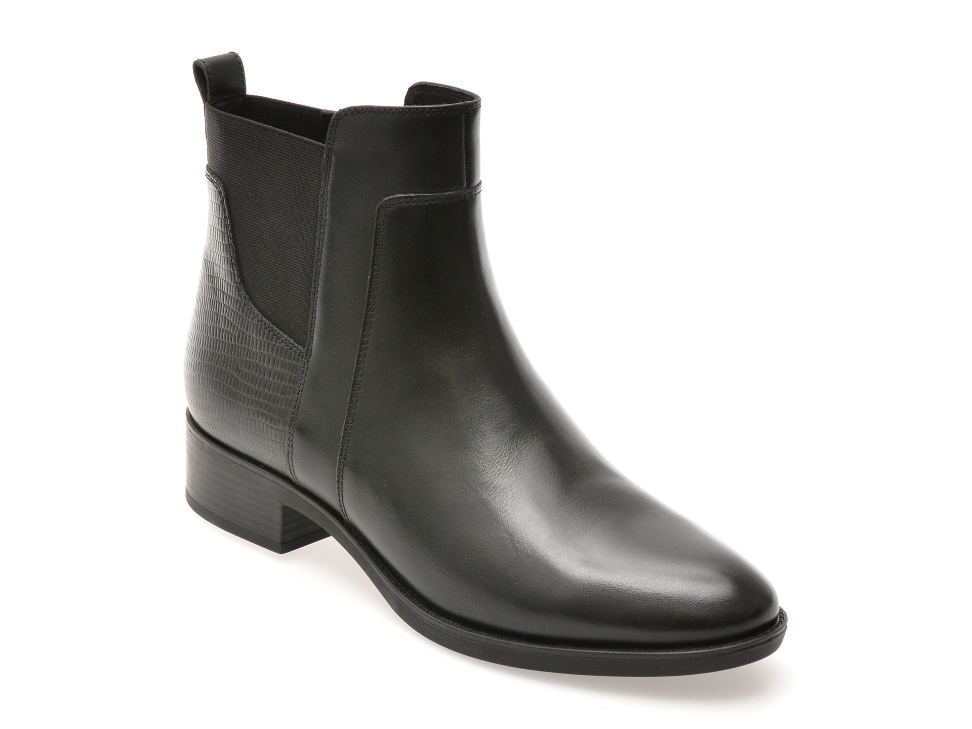 Ghete GEOX negre, D94G1G, din piele naturala