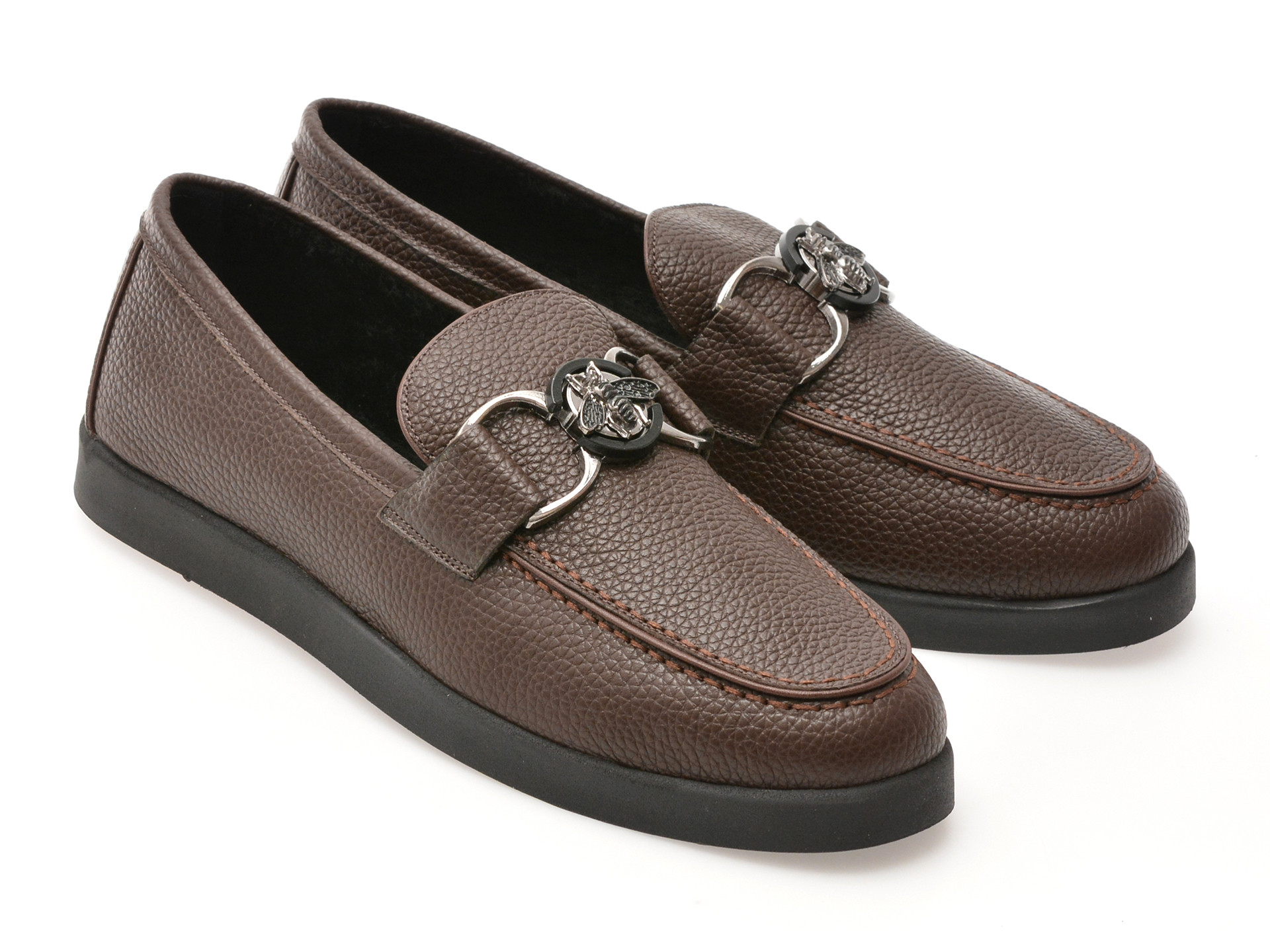 Mocasini EPICA maro, 31110, din piele naturala