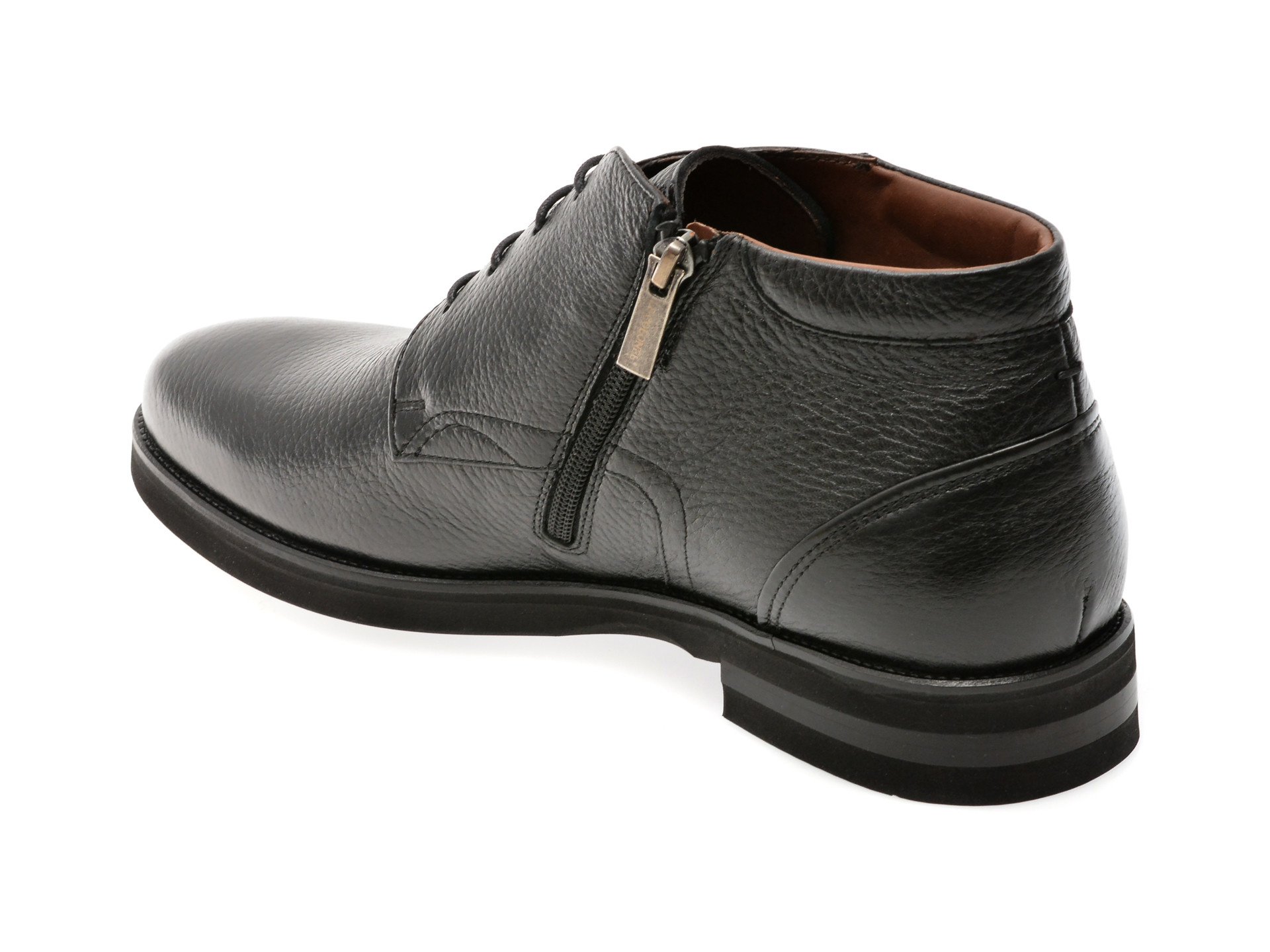 Ghete elegante LE COLONEL negre, 63888, din piele naturala