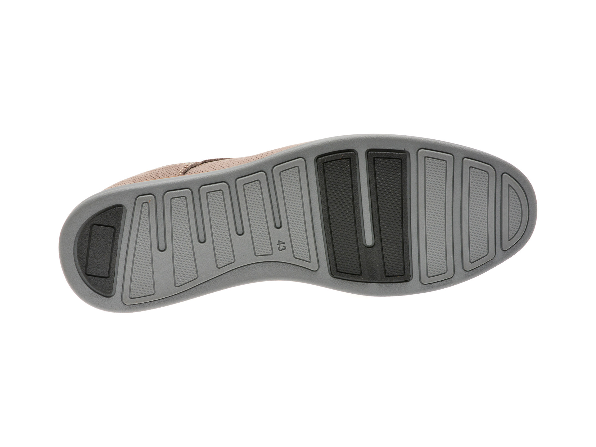 Pantofi OTTER gri, A36, din nabuc