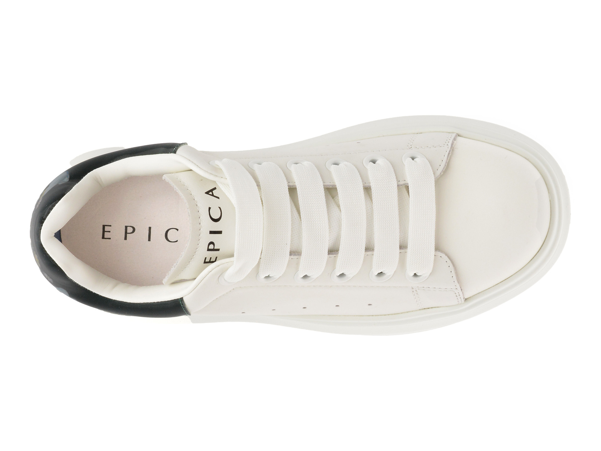 Pantofi sport epica alb negru 70637 din piele naturala