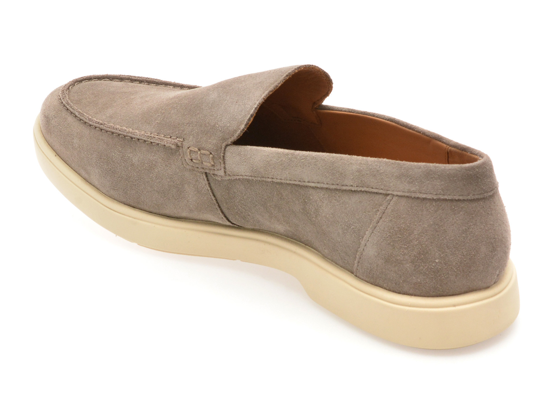 Mocasini GEOX gri, U55LAD, din piele intoarsa