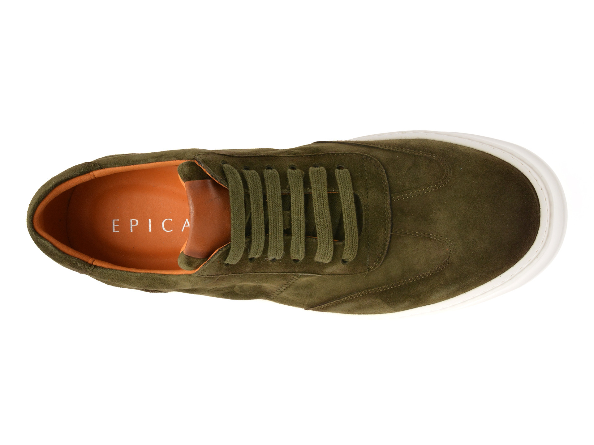 Pantofi sport EPICA verzi, A316, din piele intoarsa