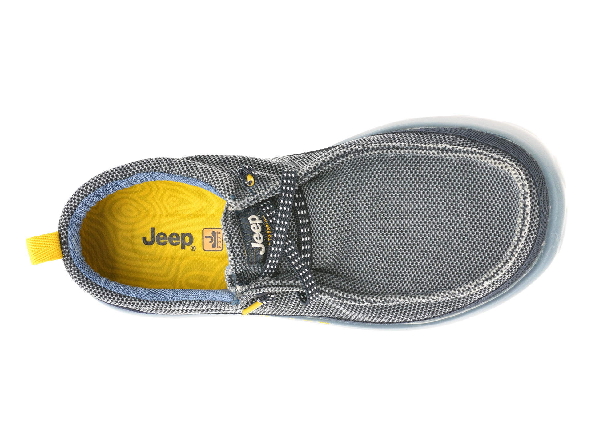 Mocasini JEEP bleumarin, M51042A, din material textil