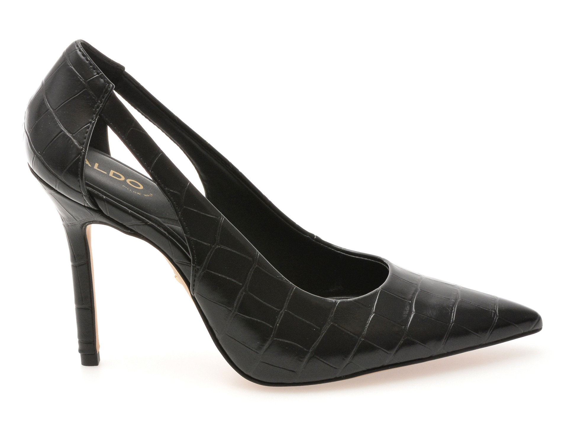 Pantofi eleganti ALDO negri, MESARTHIM 001, din piele ecologica