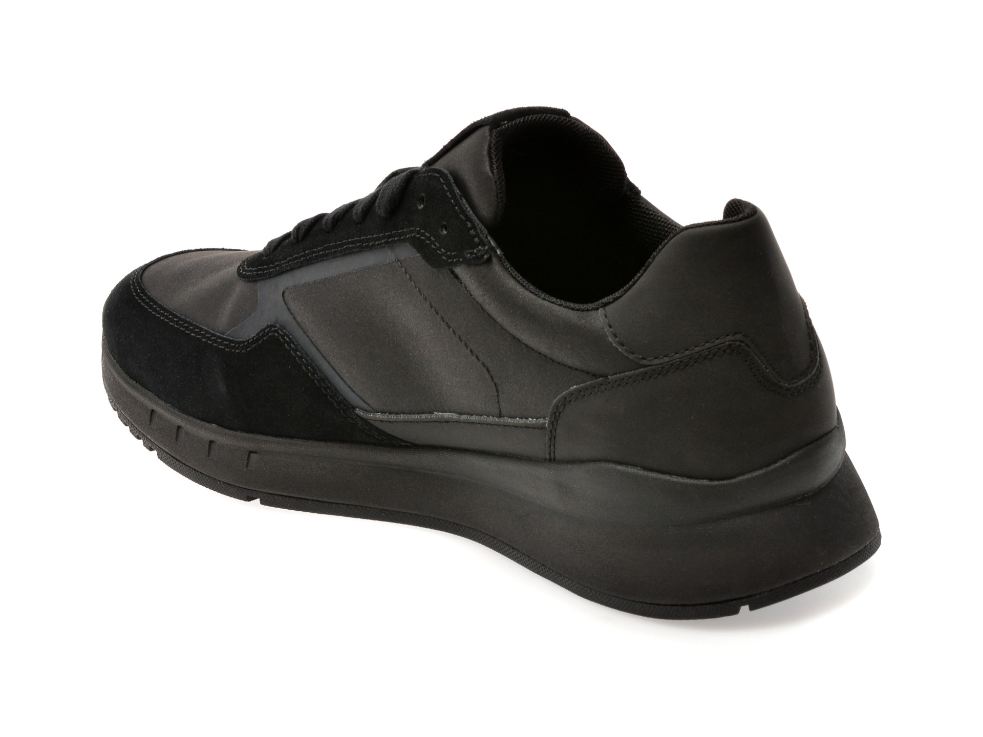Pantofi sport GEOX negri, U55LCA, din material textil