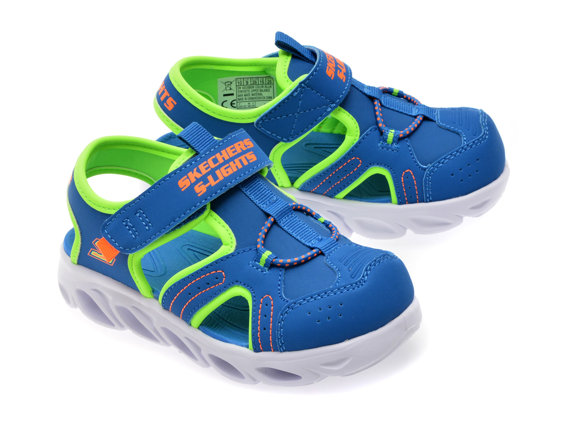 Pantofi sport SKECHERS albastri, HYPNO-SPLASH, din material textil