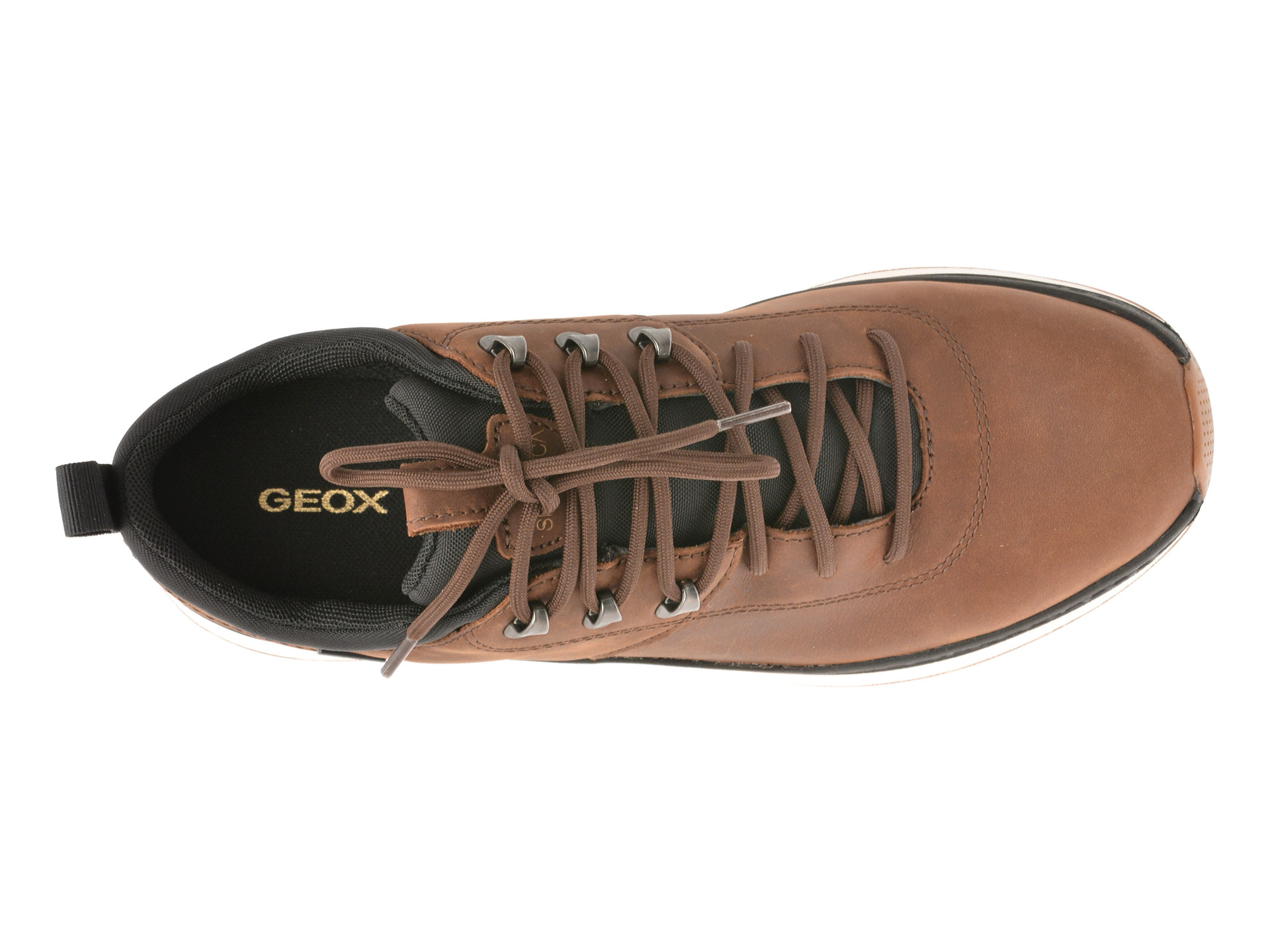 Pantofi sport GEOX maro, U56HMA, din piele naturala