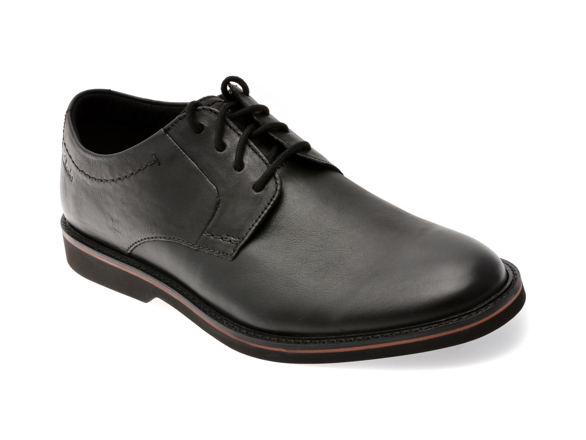 Pantofi eleganti CLARKS negri, ATTICUS LT LACE, din piele naturala