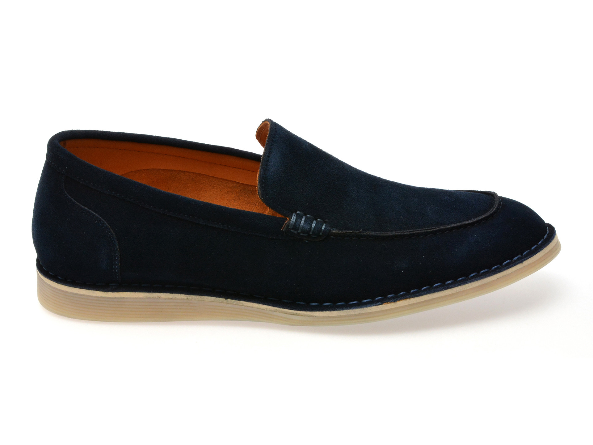 Mocasini EPICA bleumarin, B463G48, din piele intoarsa