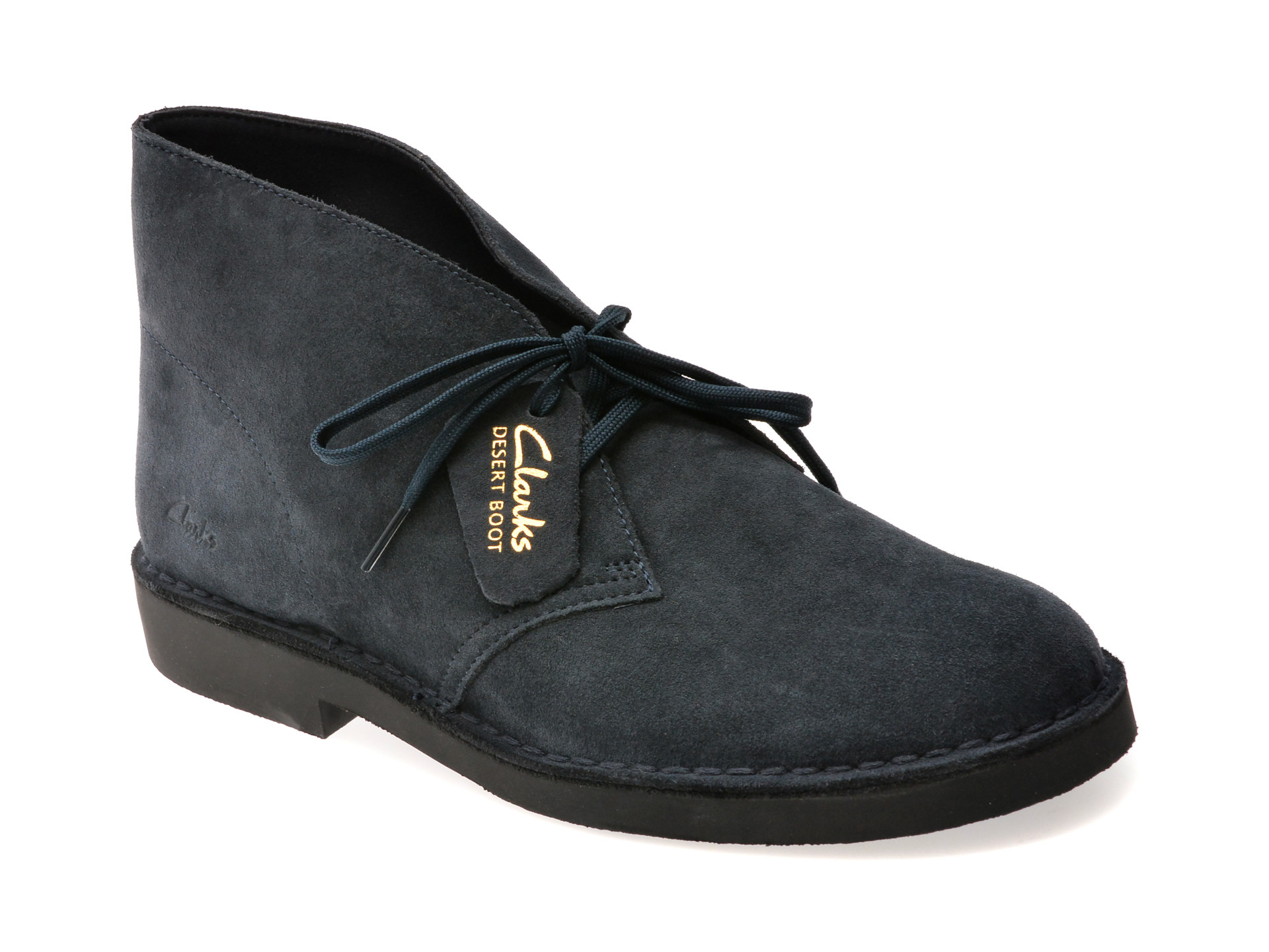 Ghete CLARKS bleumarin, DESERT BT EVO, din piele intoarsa
