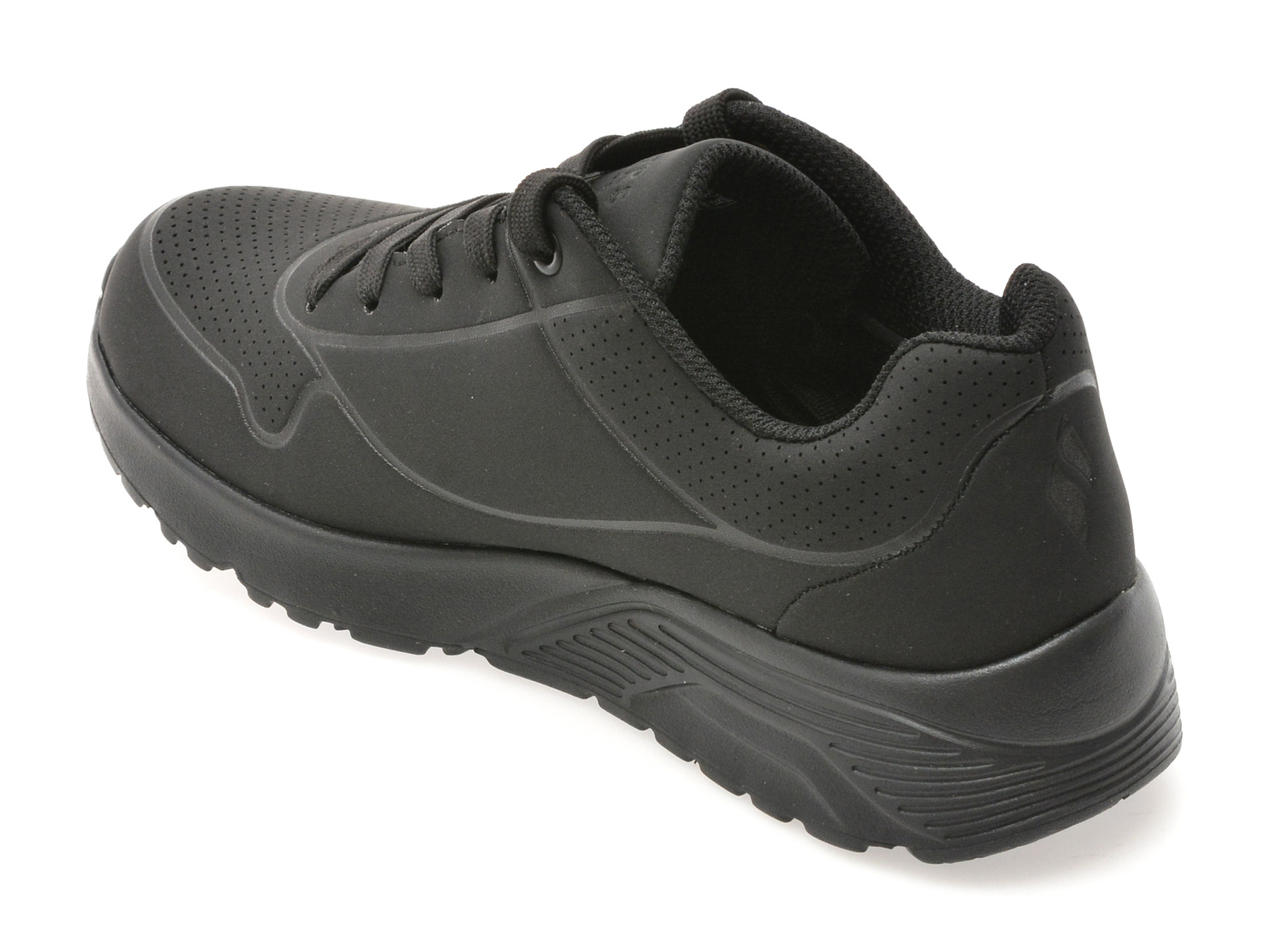 Pantofi sport SKECHERS negri, UNO LITE, din piele ecologica