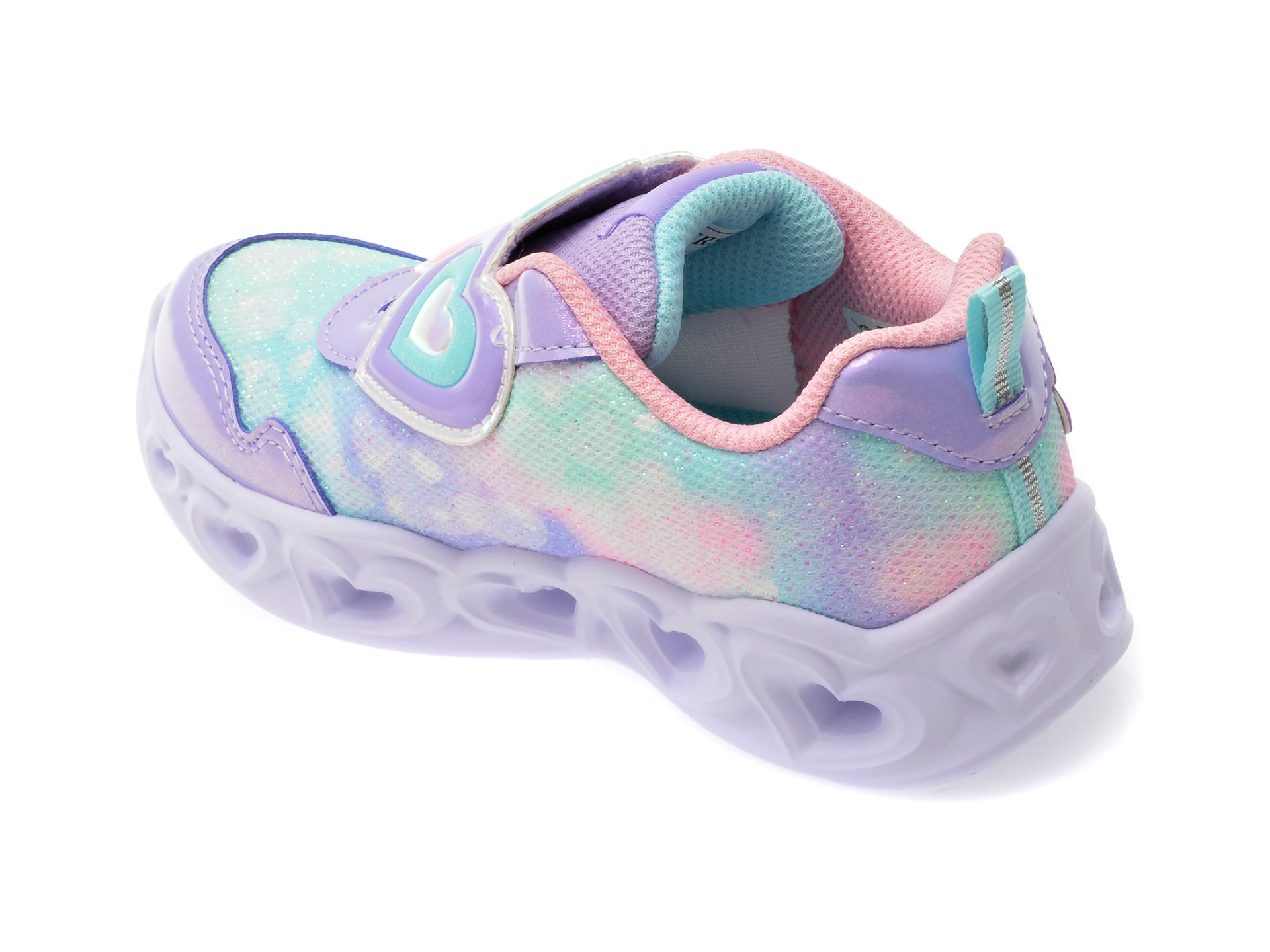 Pantofi sport SKECHERS mov, HEART LIGHTS, din material textil