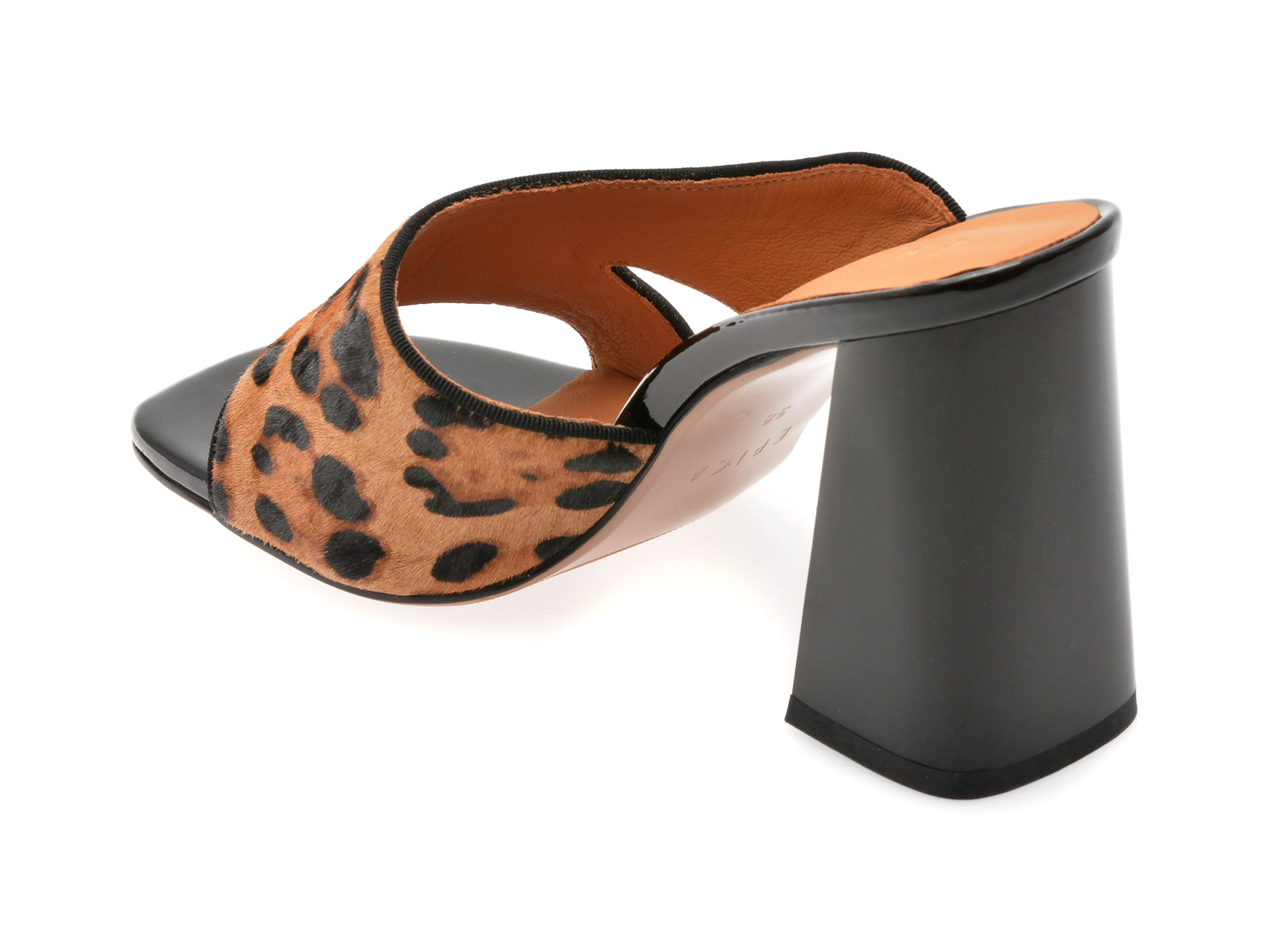 Papuci EPICA maro, 71893, din piele naturala