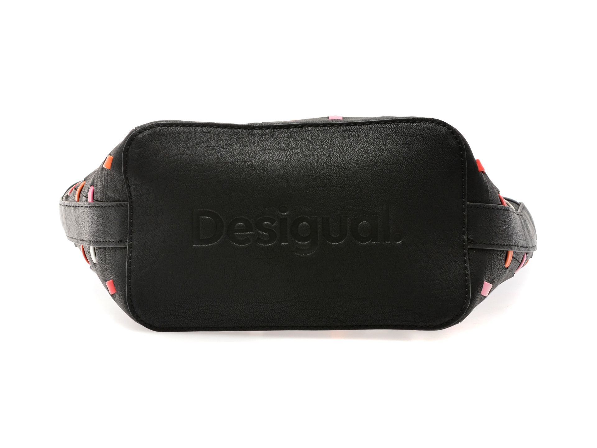 Geanta DESIGUAL neagra, SAXPC2, din piele ecologica