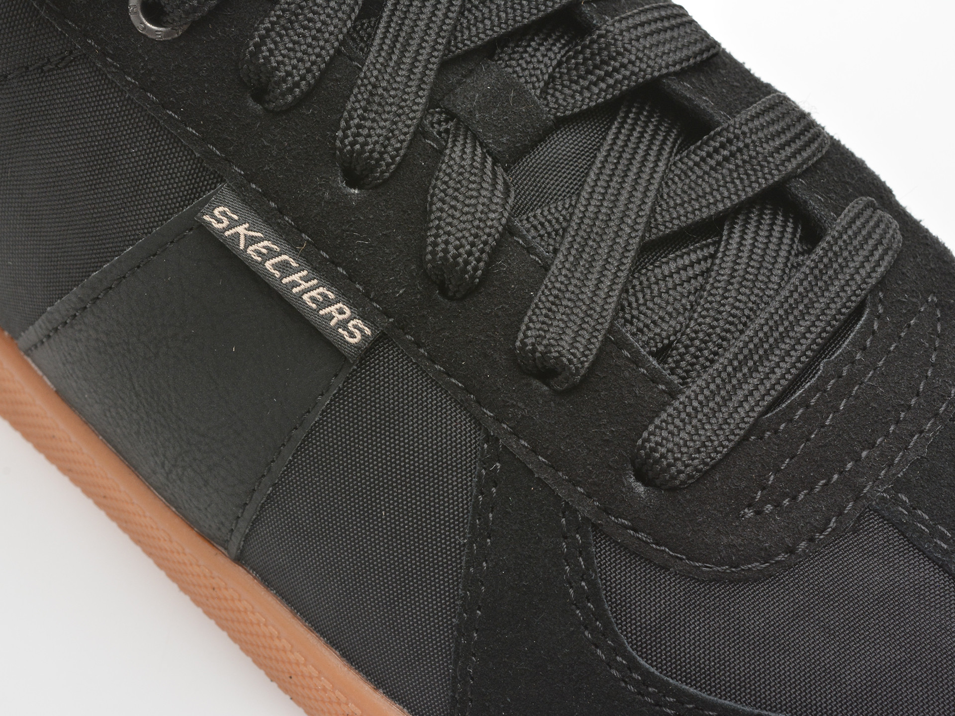 Pantofi sport SKECHERS negri, PLACER, din material textil