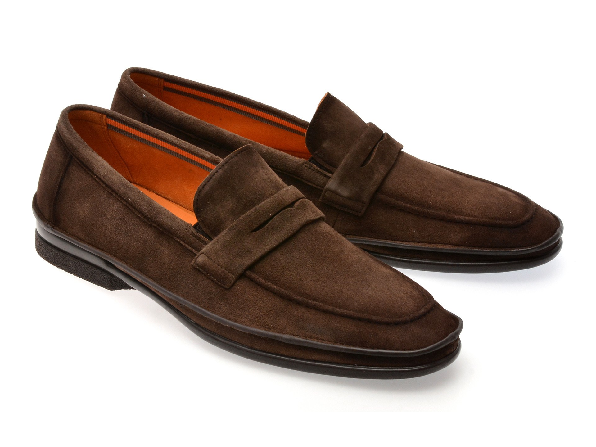 Mocasini EPICA kaki, B483, din piele intoarsa