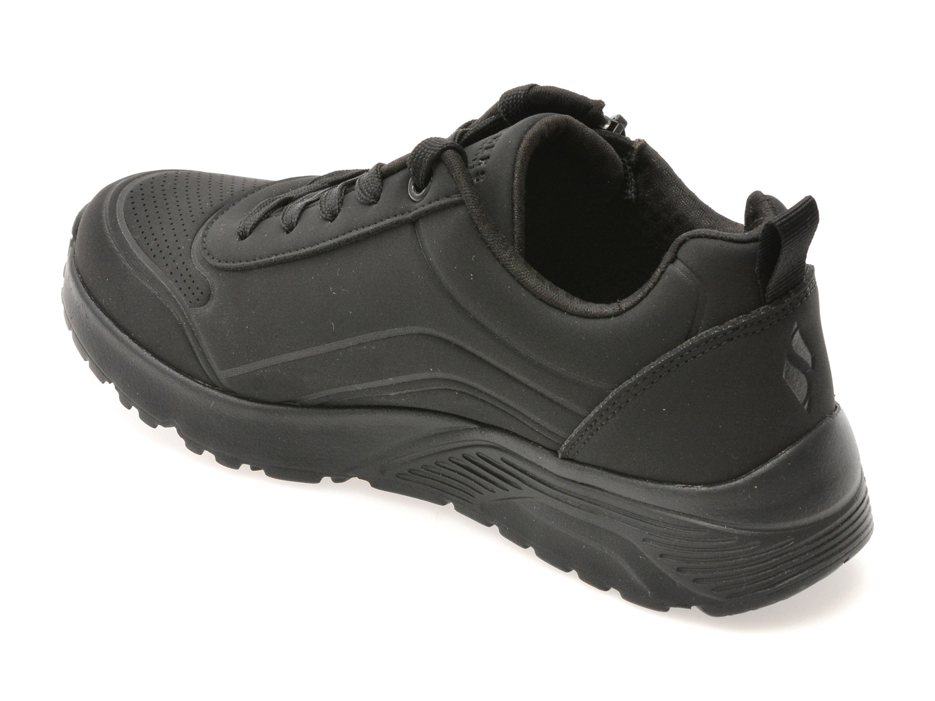 Pantofi sport SKECHERS negri, UNO LITE, din piele ecologica