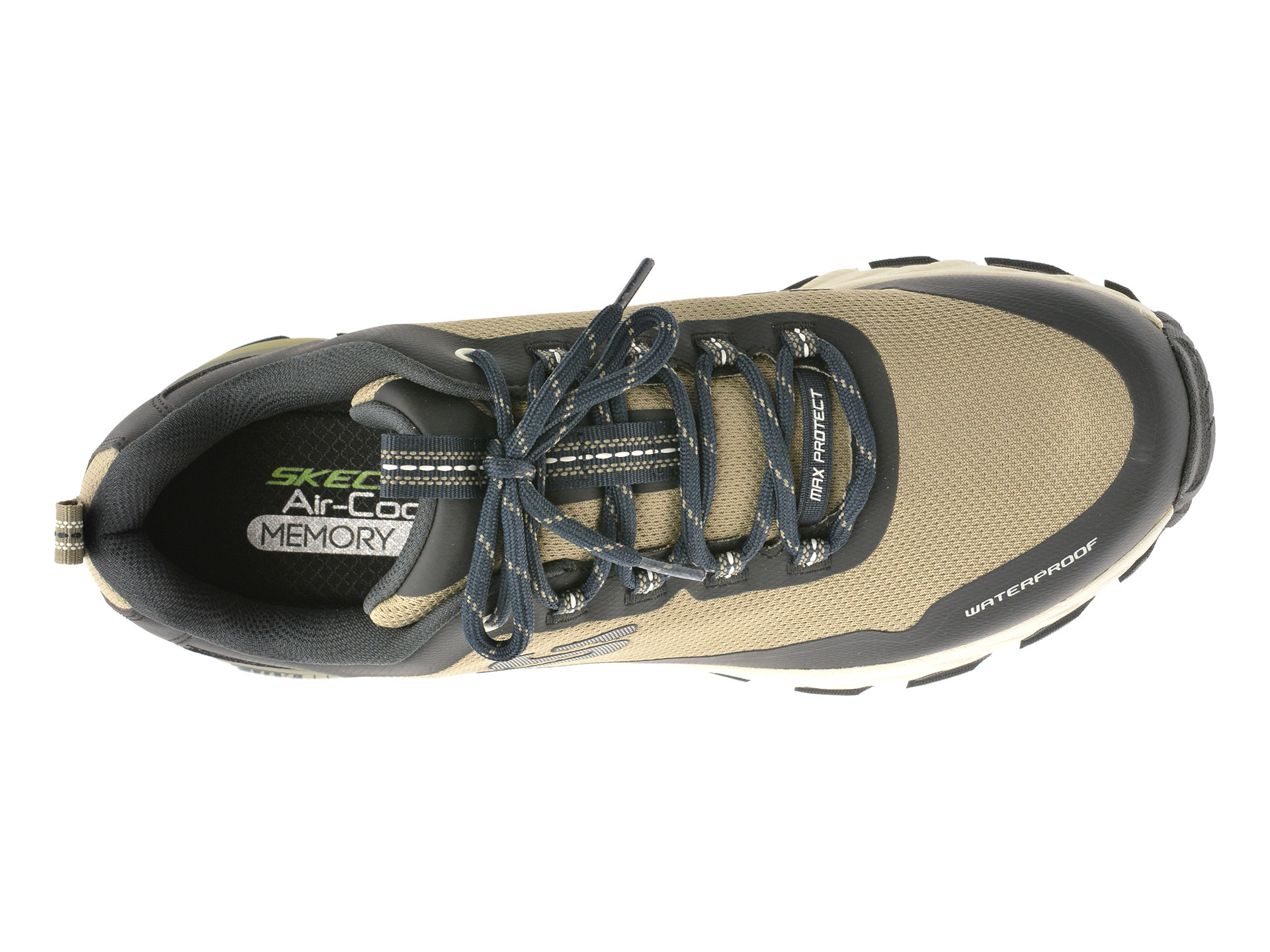 Pantofi sport SKECHERS kaki, MAX PROTECT, din material textil