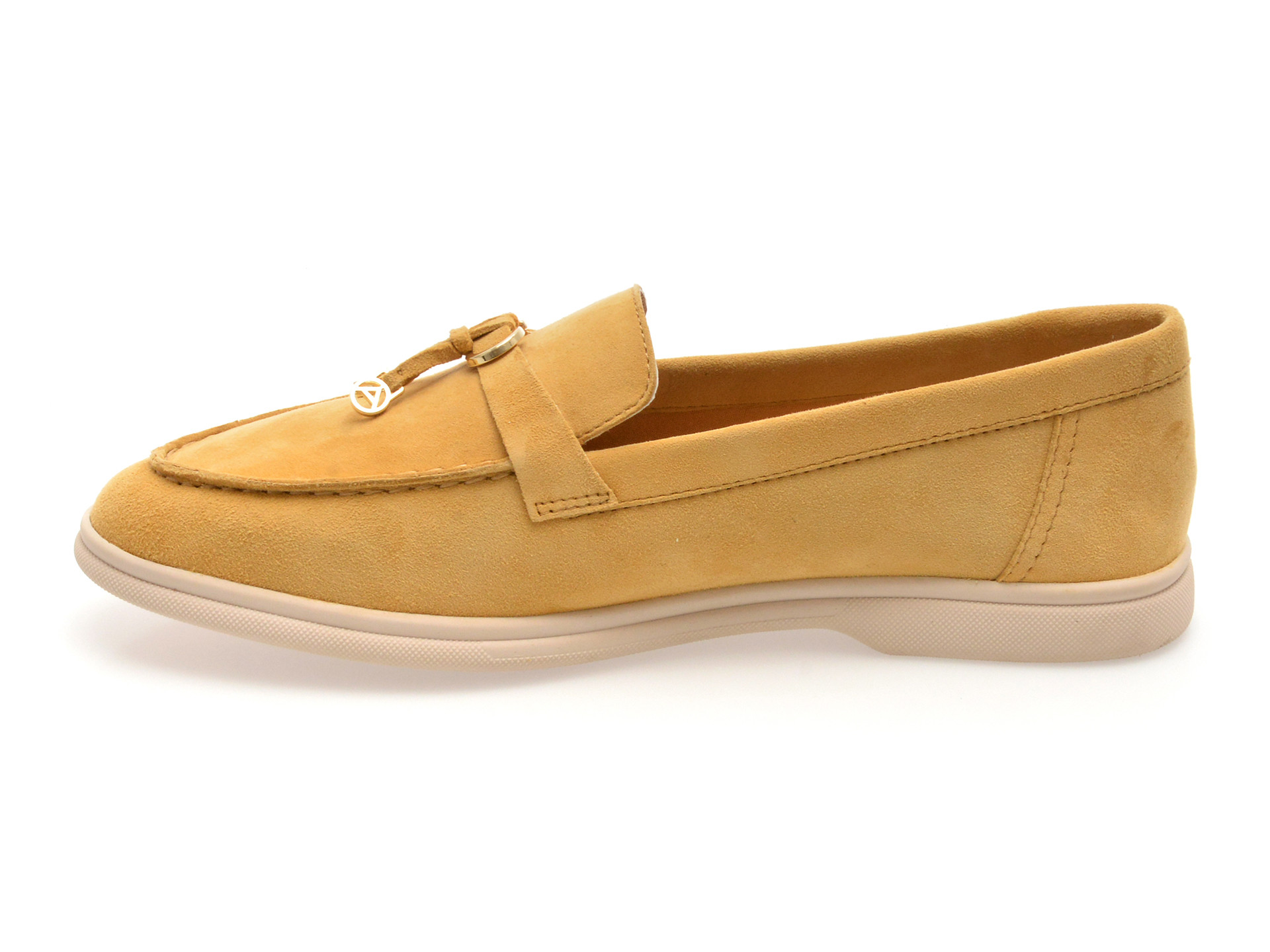 Mocasini ALDO galbeni, CRERAS-IN 750, din piele intoarsa