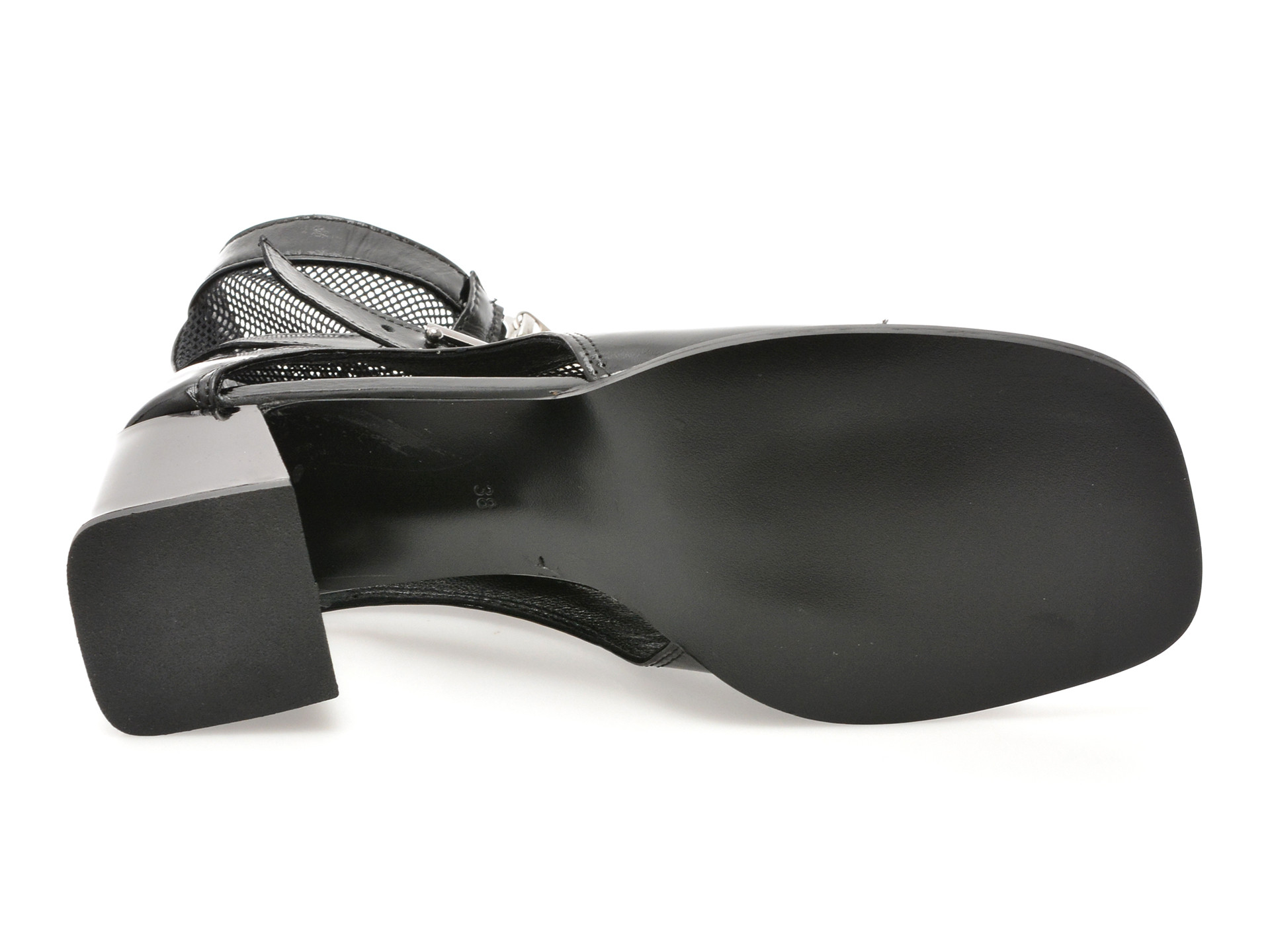 Sandale EPICA negre, 1154, din material textil