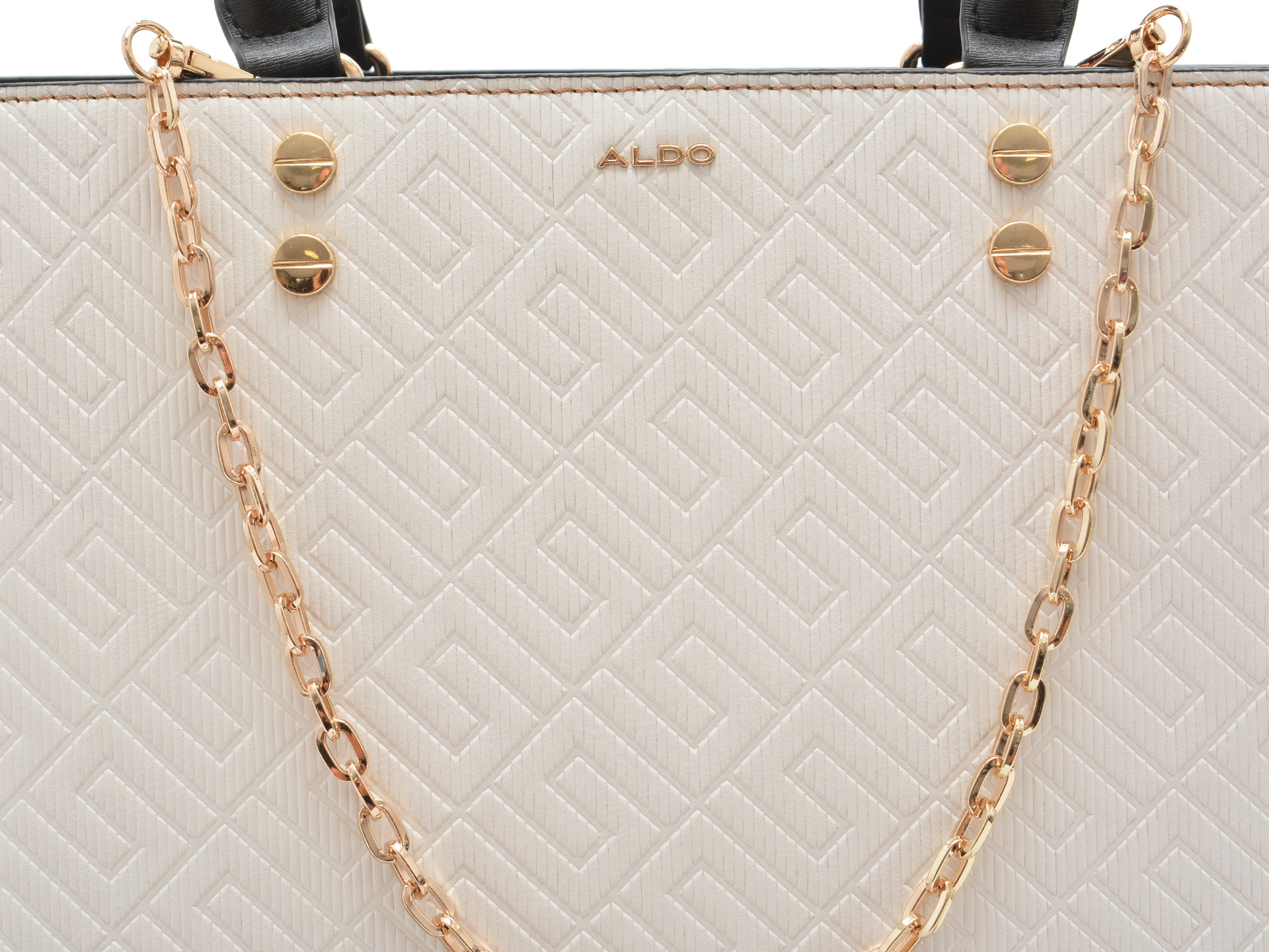 Geanta ALDO alba, CATYLA 270, din piele ecologica