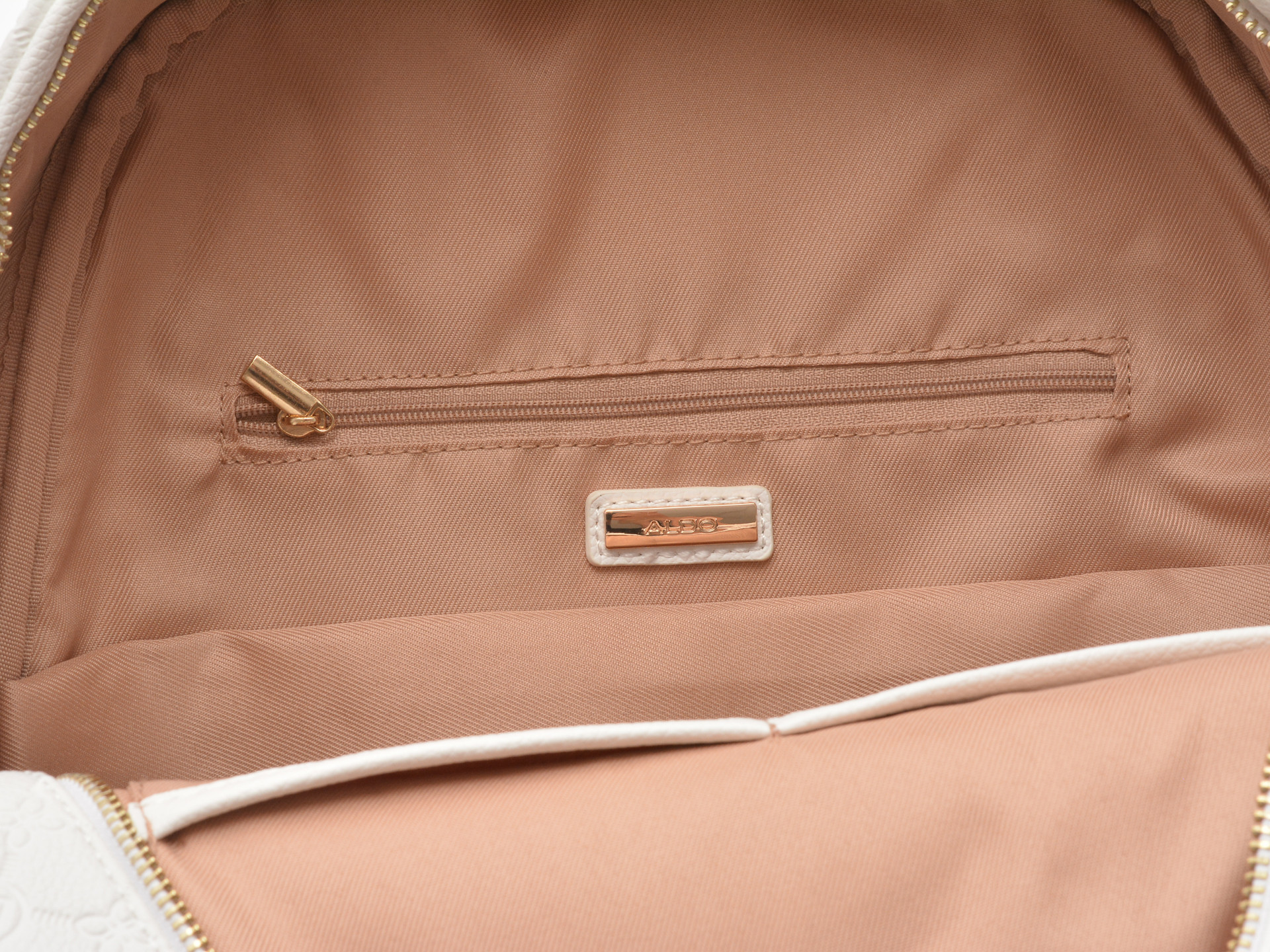 Rucsac ALDO alb, ENABELDAR 115, din piele ecologica