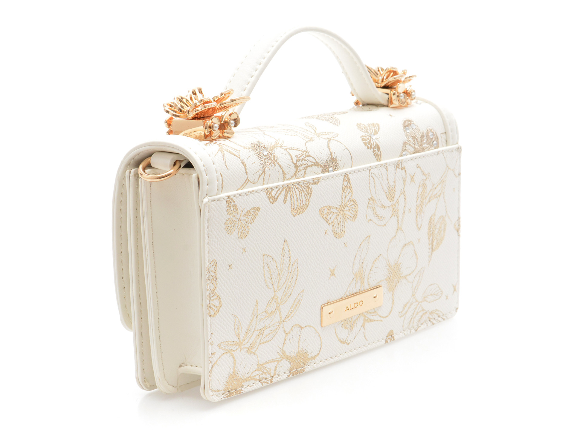 Geanta ALDO alba, CHARISMA 270, din piele ecologica