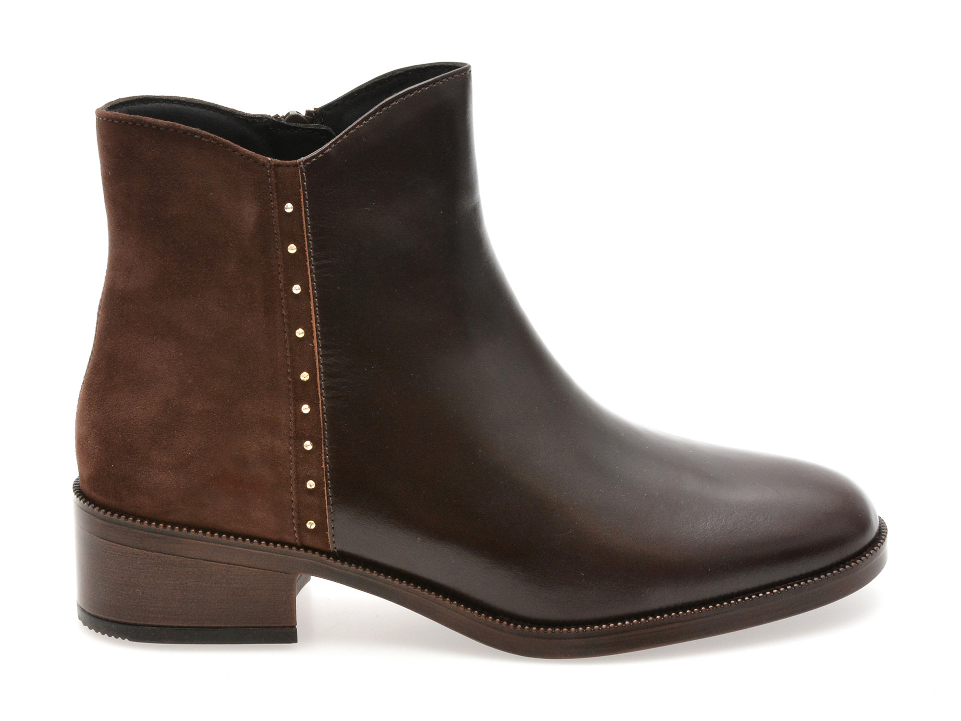 Ghete GEOX maro, D565EE, din piele naturala