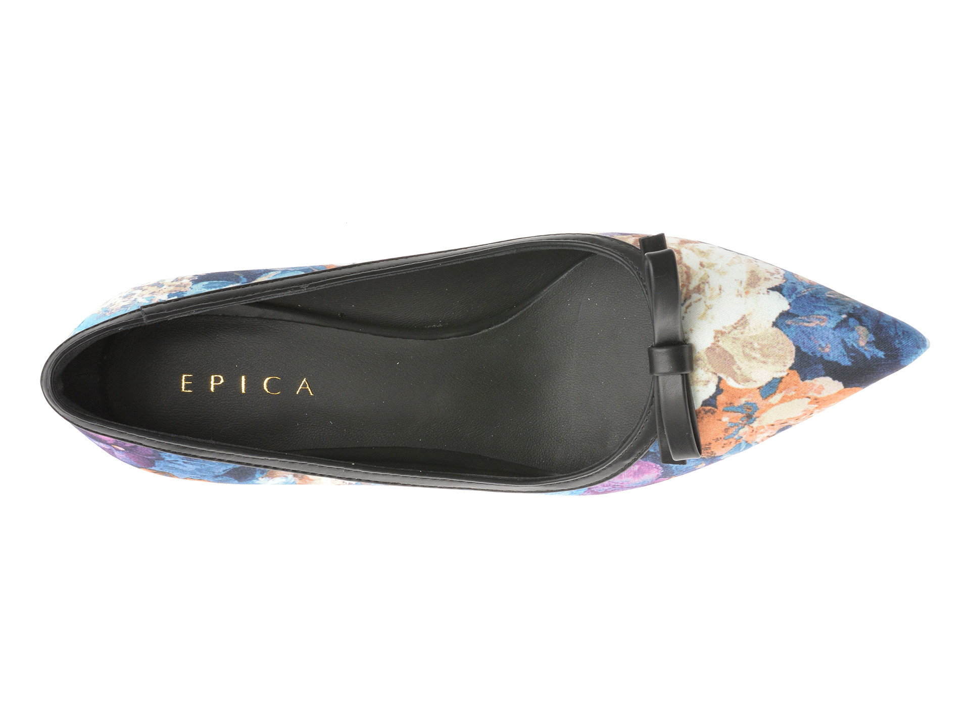 Pantofi eleganti EPICA negri, A2273, din material textil