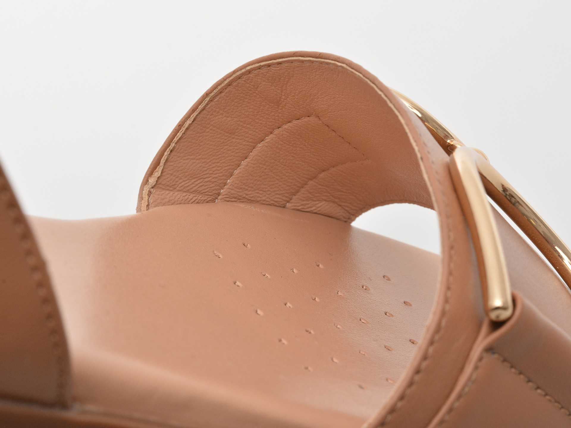 Sandale GEOX maro, D35SDA, din piele naturala